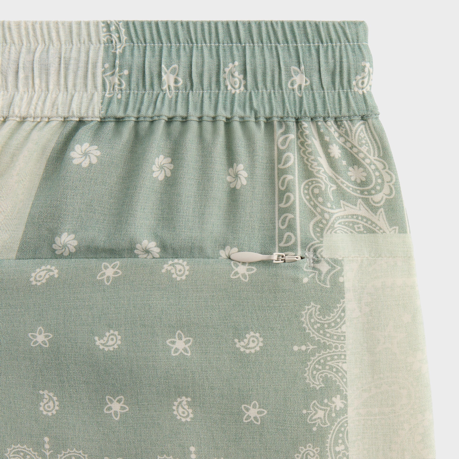 Kith Silk Lyocell Bandana Cedar Short - Realm