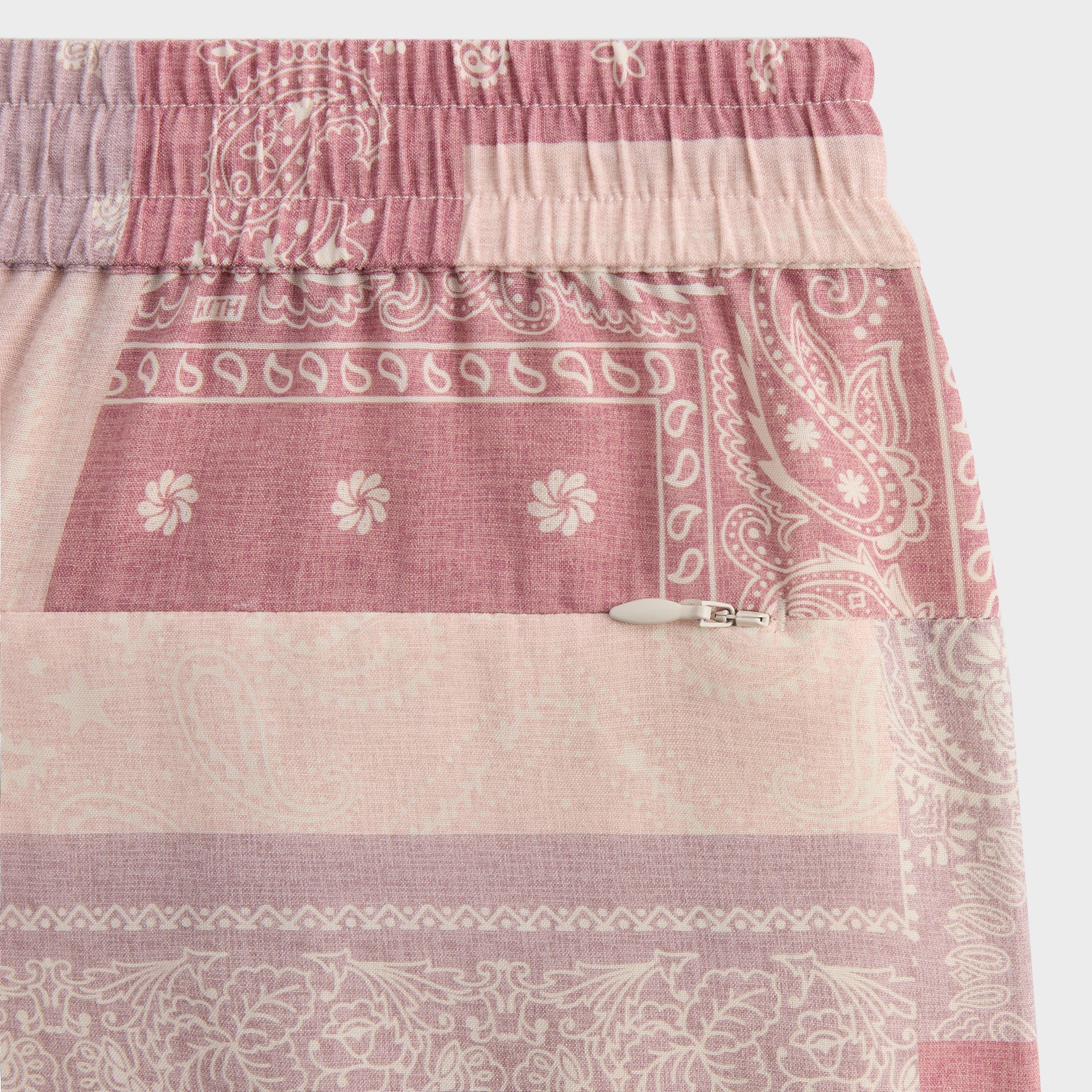 Kith Silk Lyocell Bandana Cedar Short - Pink Opal