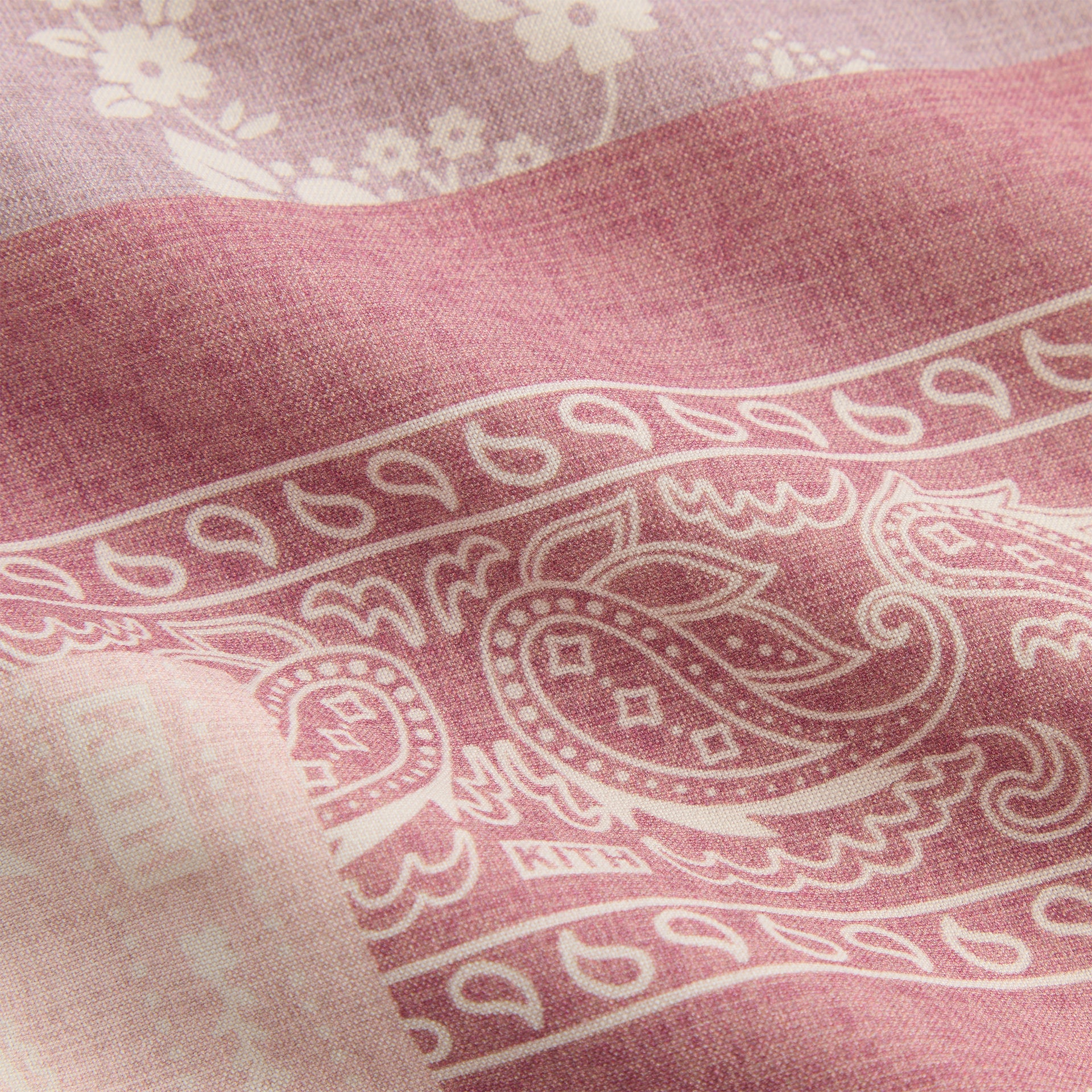 Kith Silk Lyocell Bandana Cedar Short - Pink Opal