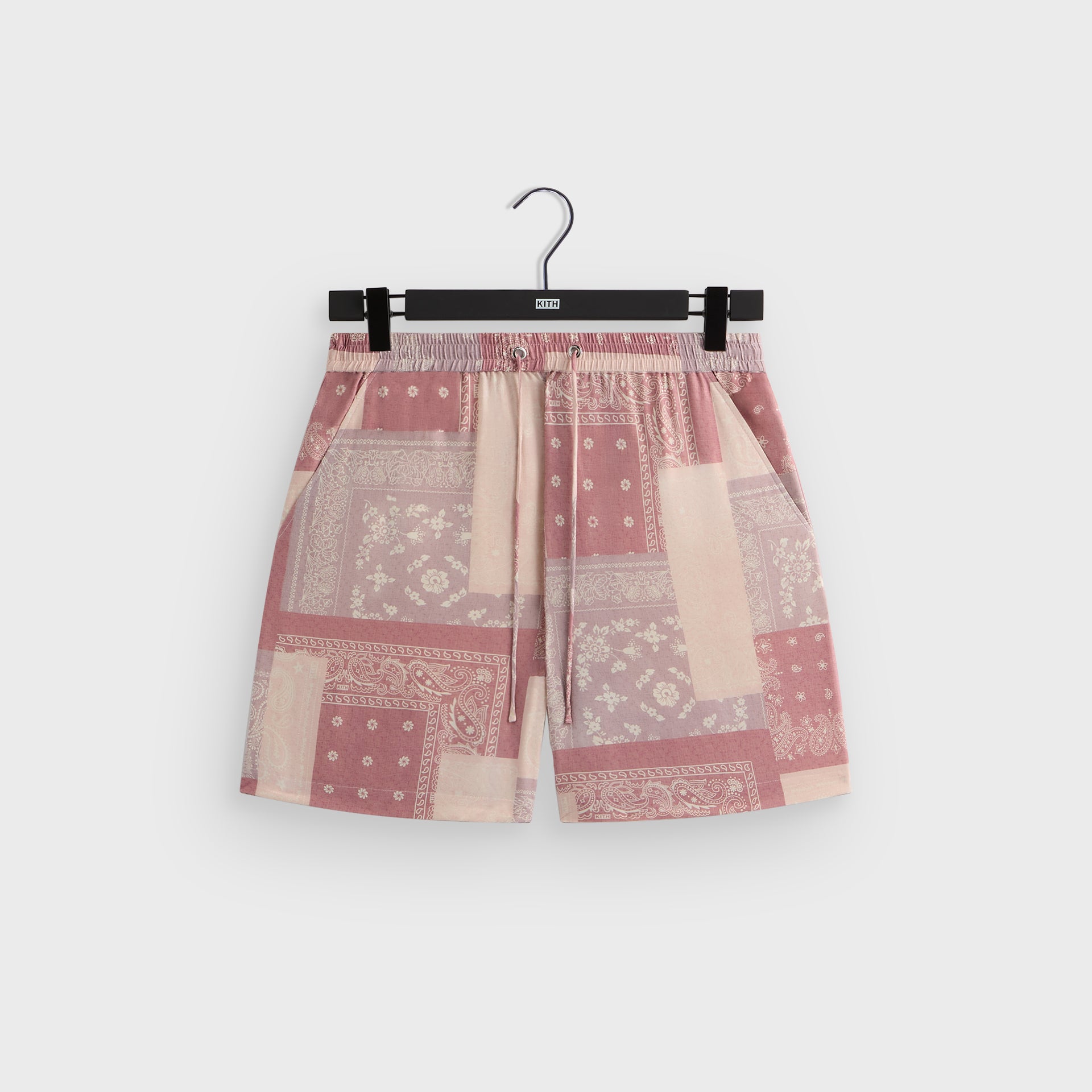 Kith Silk Lyocell Bandana Cedar Short - Pink Opal