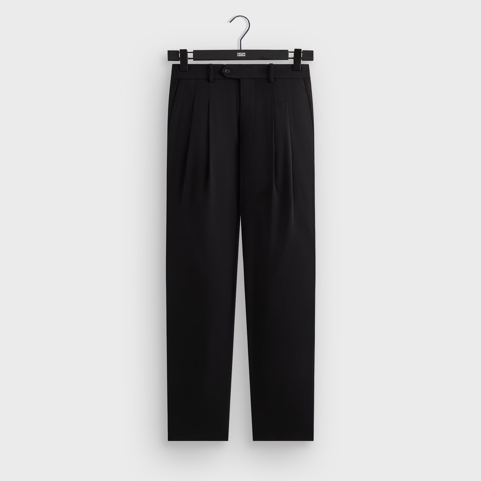 &Kin Kylan Pleated Trouser - Black