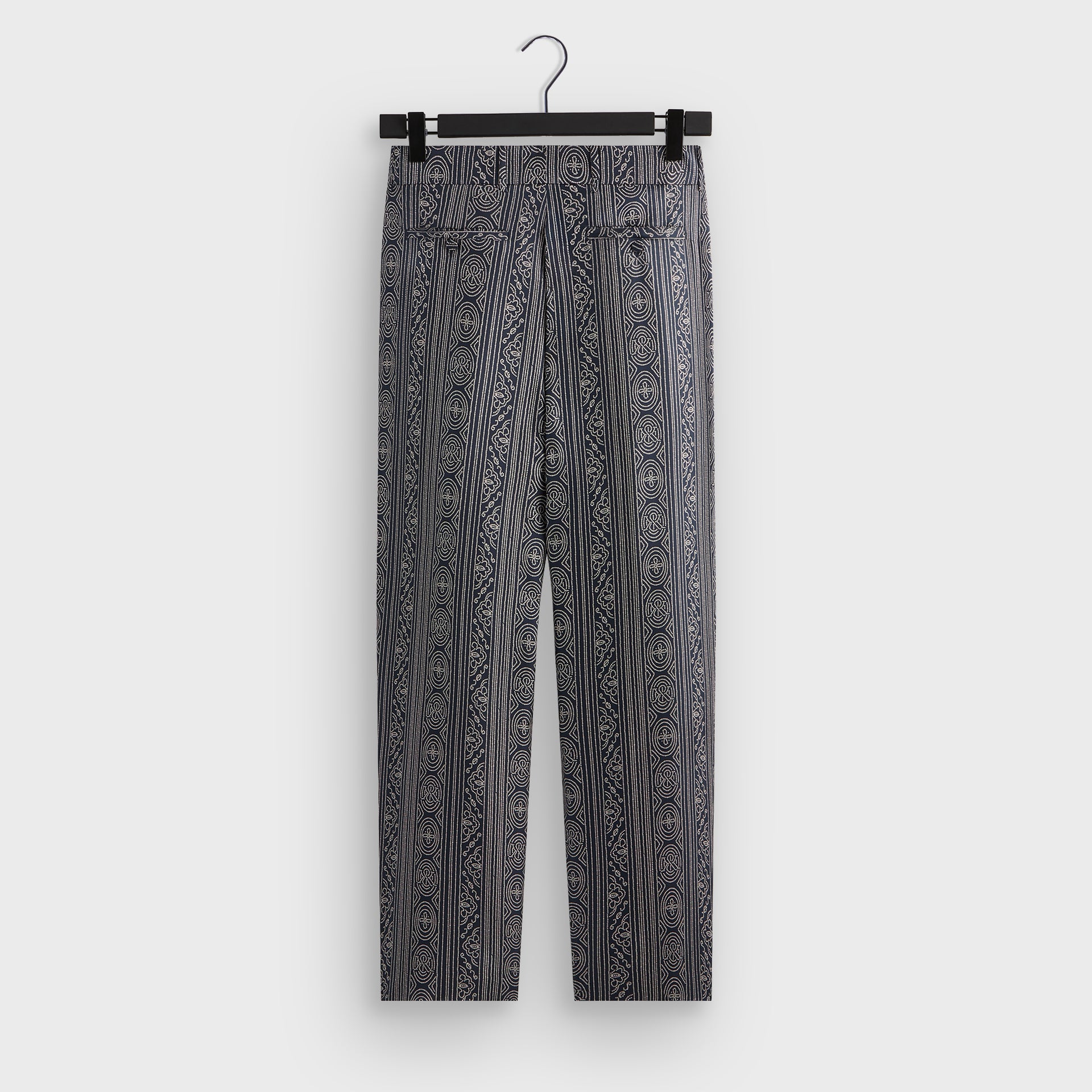 &Kin Batik Stripe Pleated Ari Trouser - Nocturnal