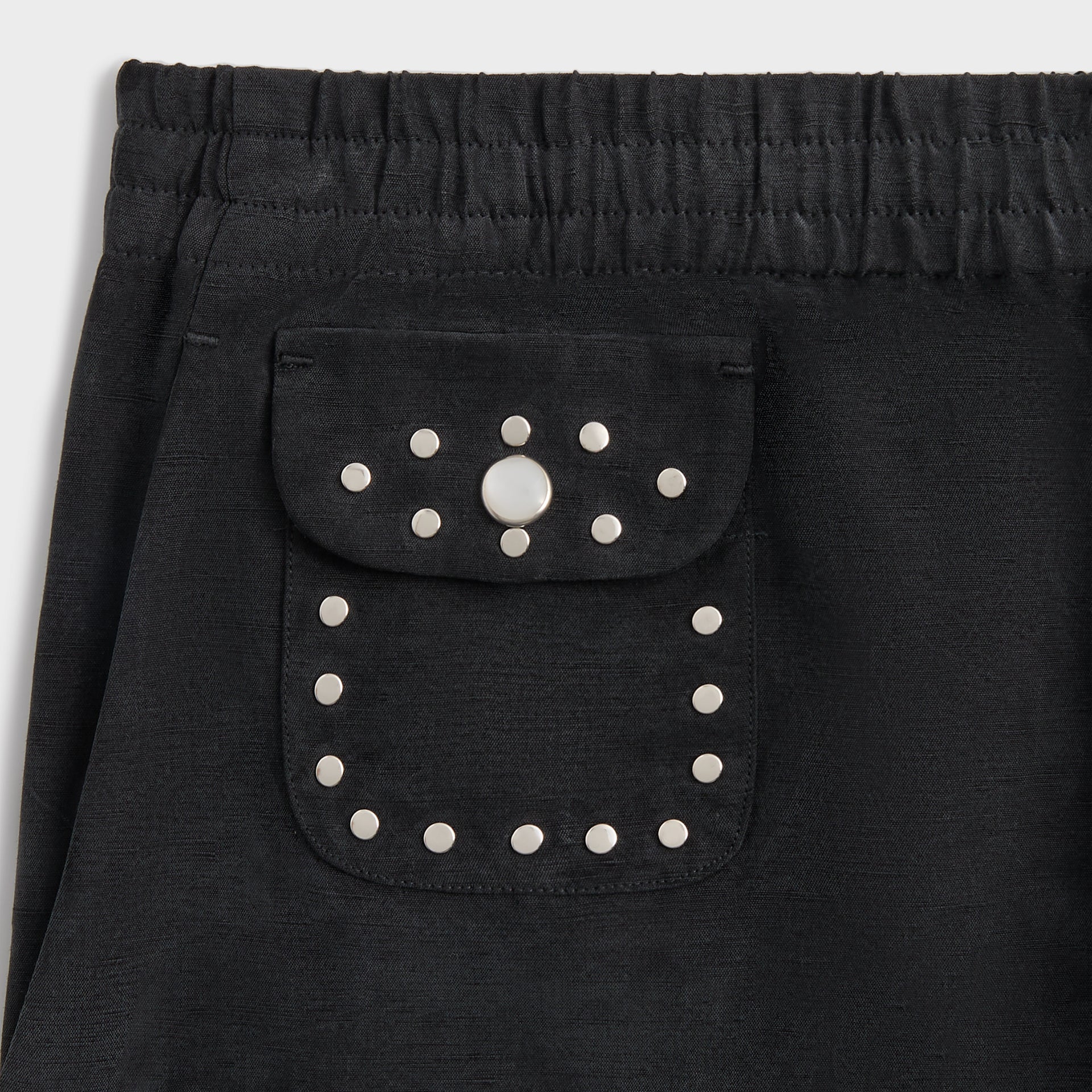 &Kin Cupro Linen Kellen Short - Black