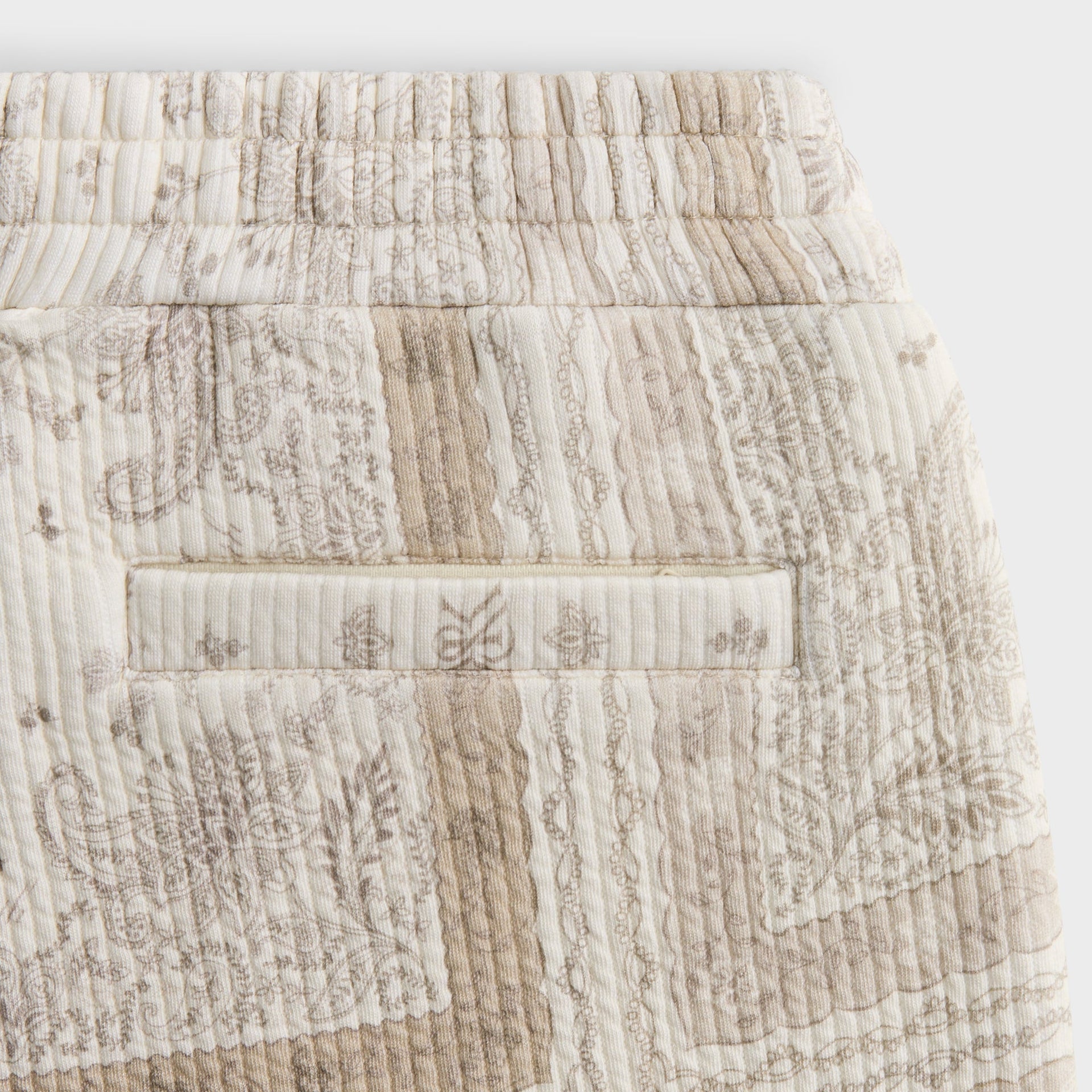 Kith Striped Interlock Curtis Short - Canvas