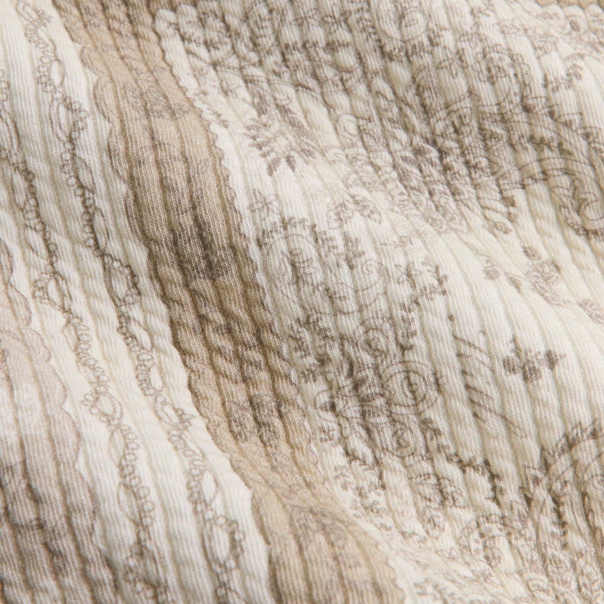 Kith Striped Interlock Curtis Short - Canvas