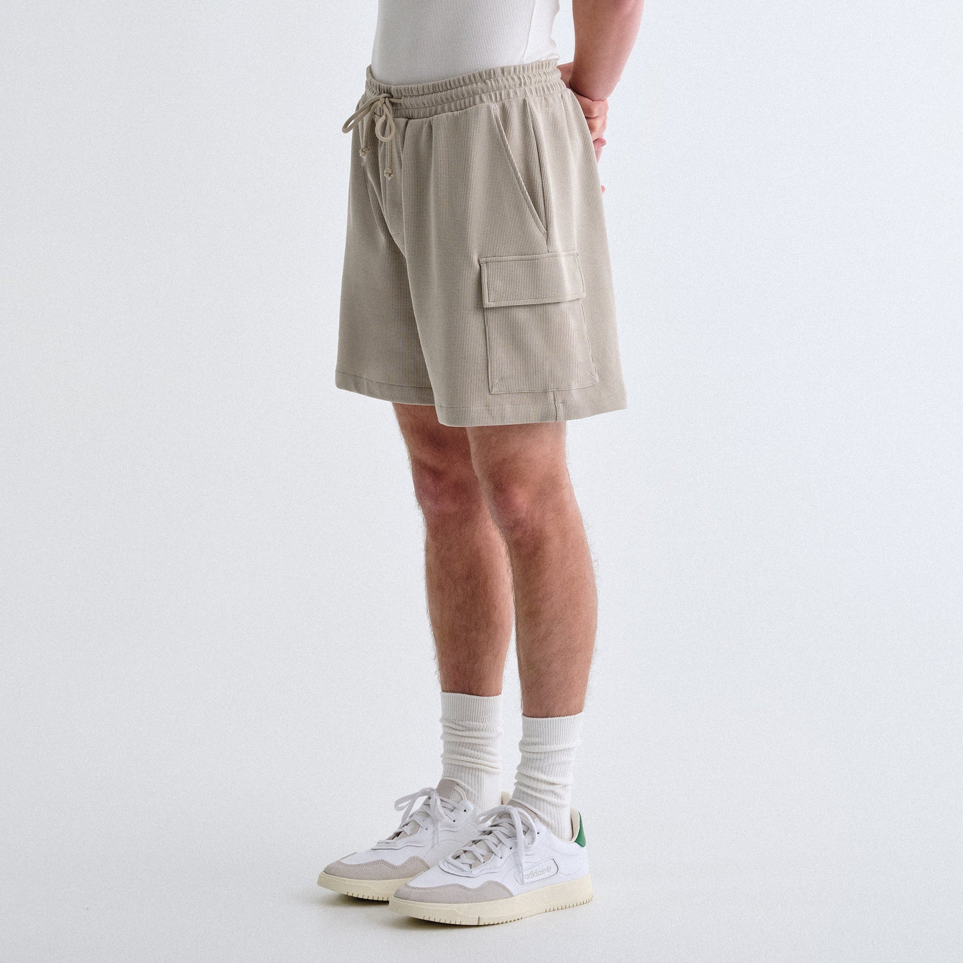 Kith Micro Waffle Fairfax Cargo Shorts - Plaster