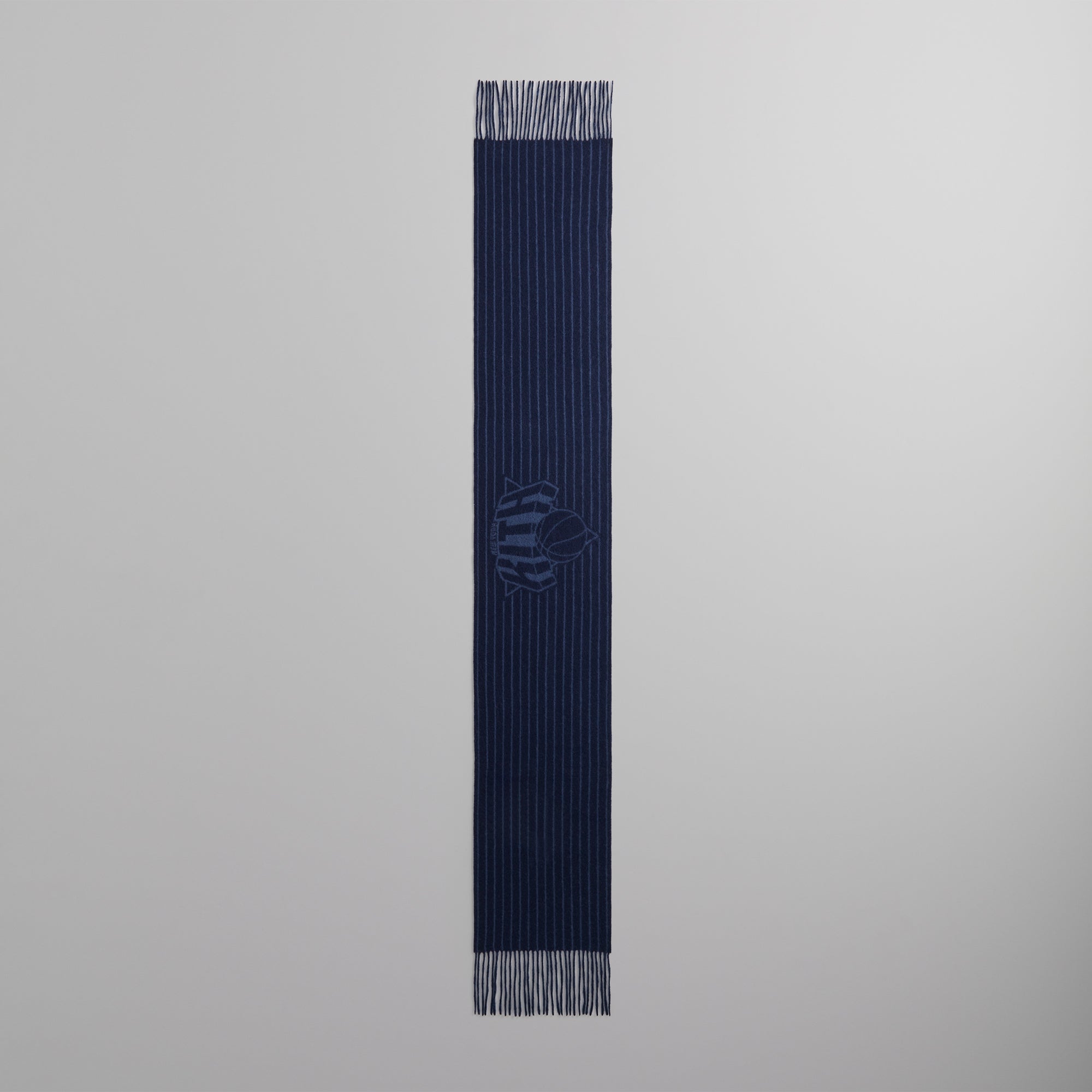 Kith for the New York Knicks Pinstripe Jacquard Scarf - Nocturnal