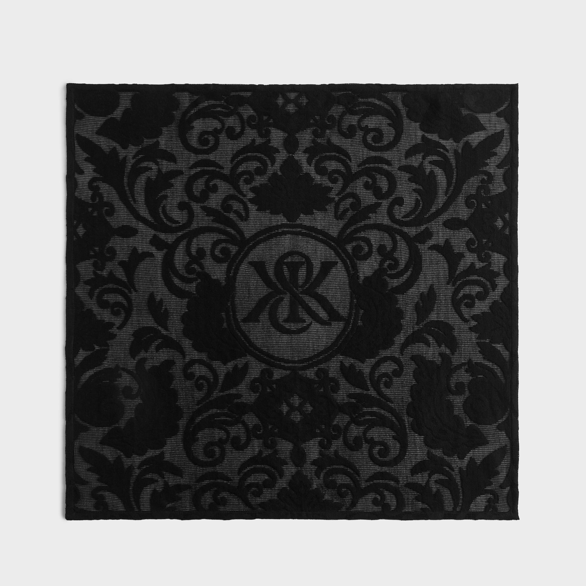 Kith Crest Lace Bandana - Black