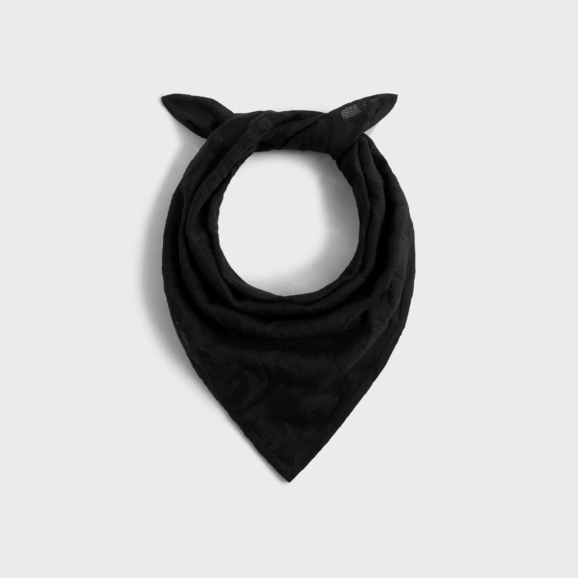 Kith Crest Lace Bandana - Black