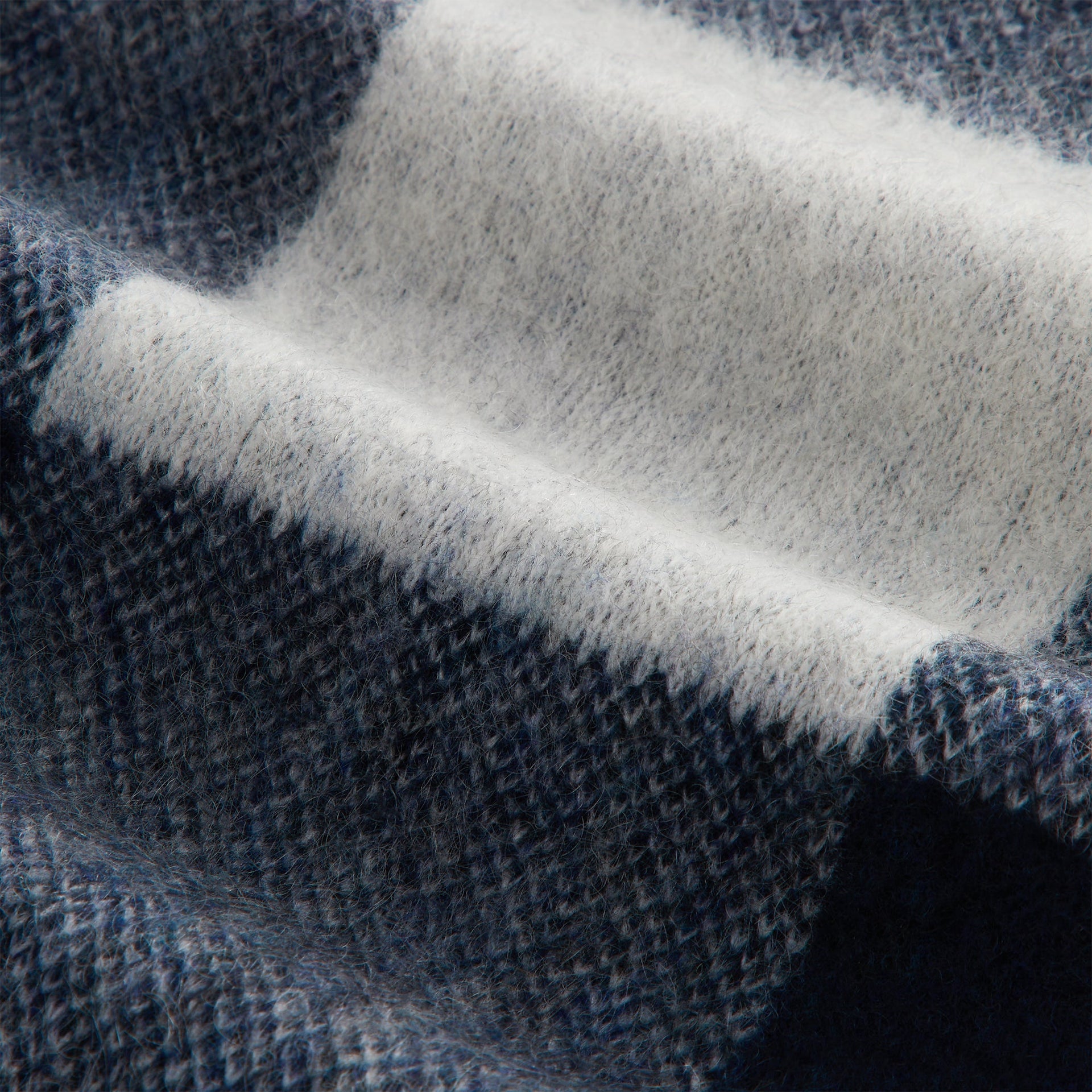 Kith Plaid Mohair Scarf - Nocturnal