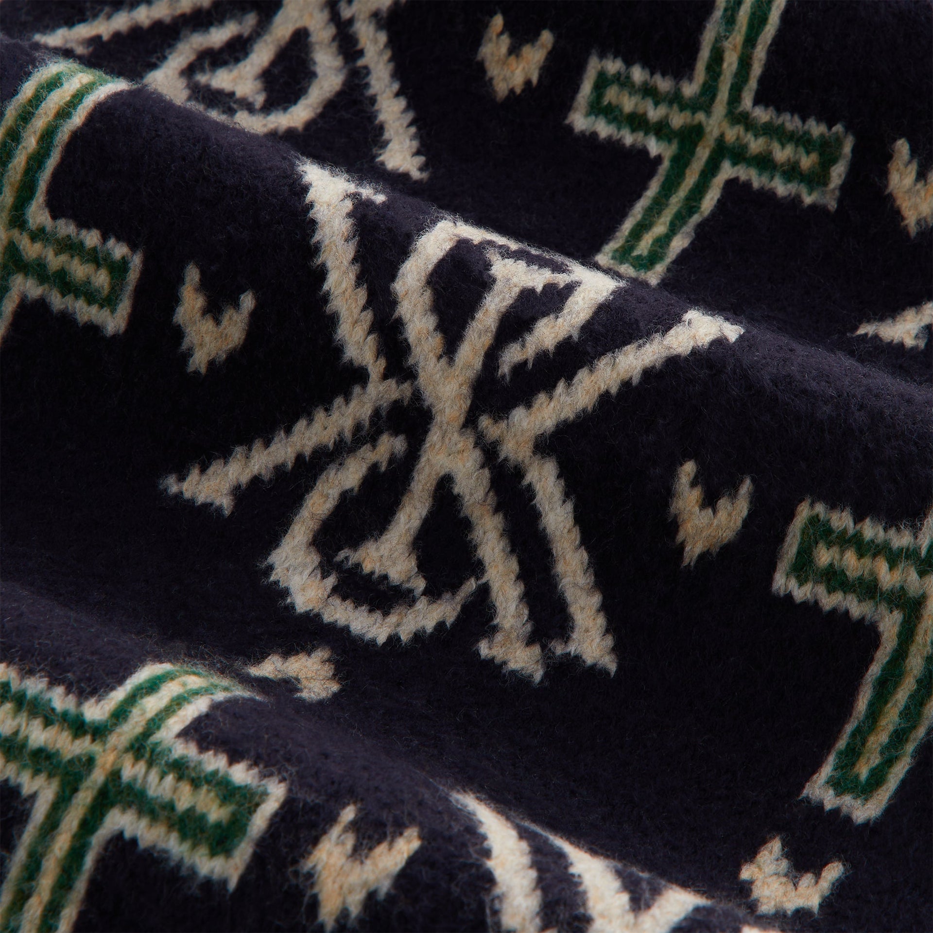 Kith Knitted Fairisle Scarf - Nocturnal