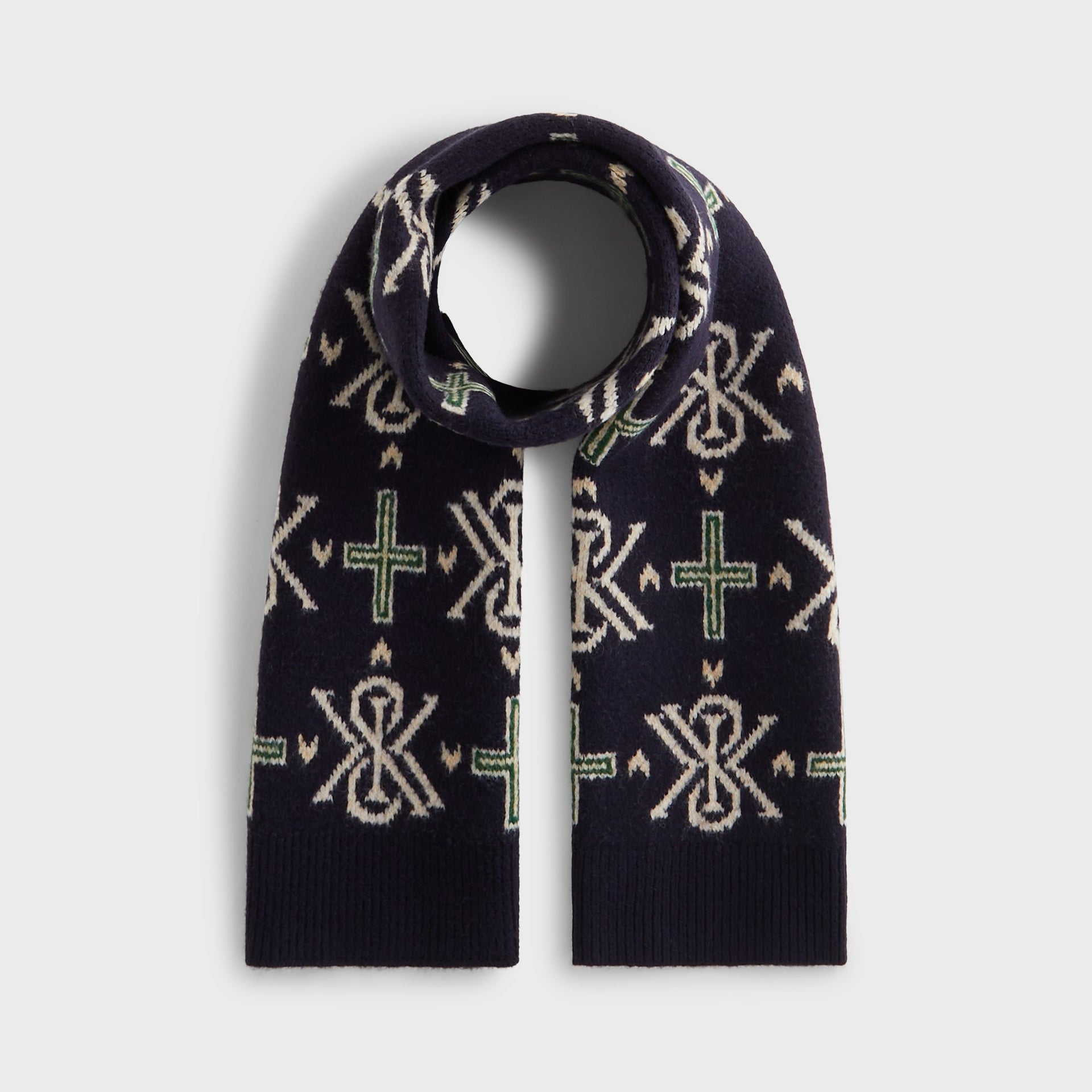 Kith Knitted Fairisle Scarf - Nocturnal
