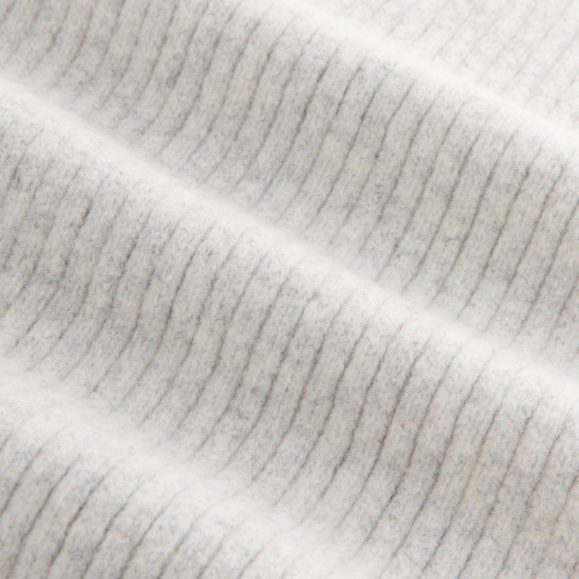 Kith Ribbed Knit Scarf - Light Heather Grey