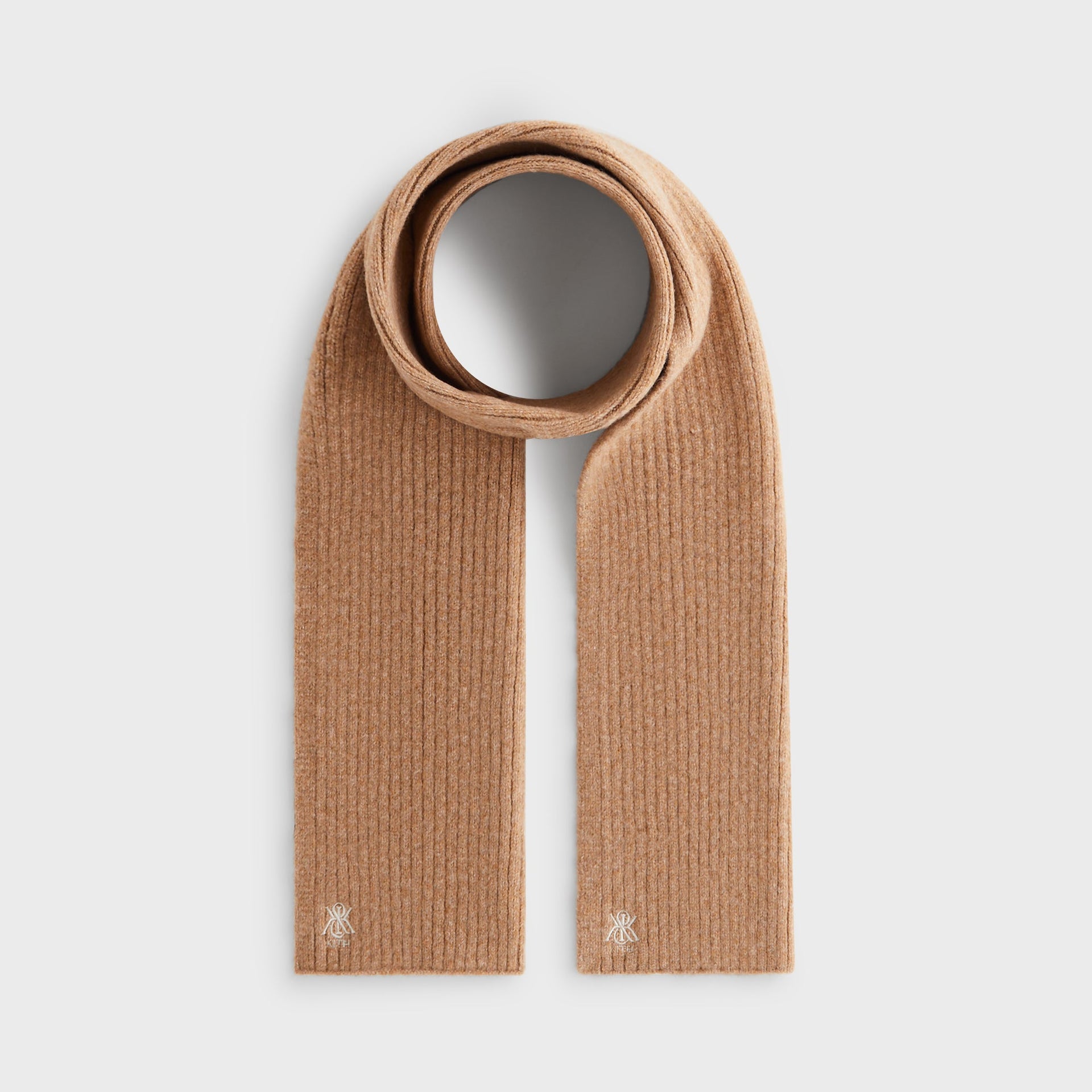 Kith Ribbed Knit Scarf - Sandy Heather