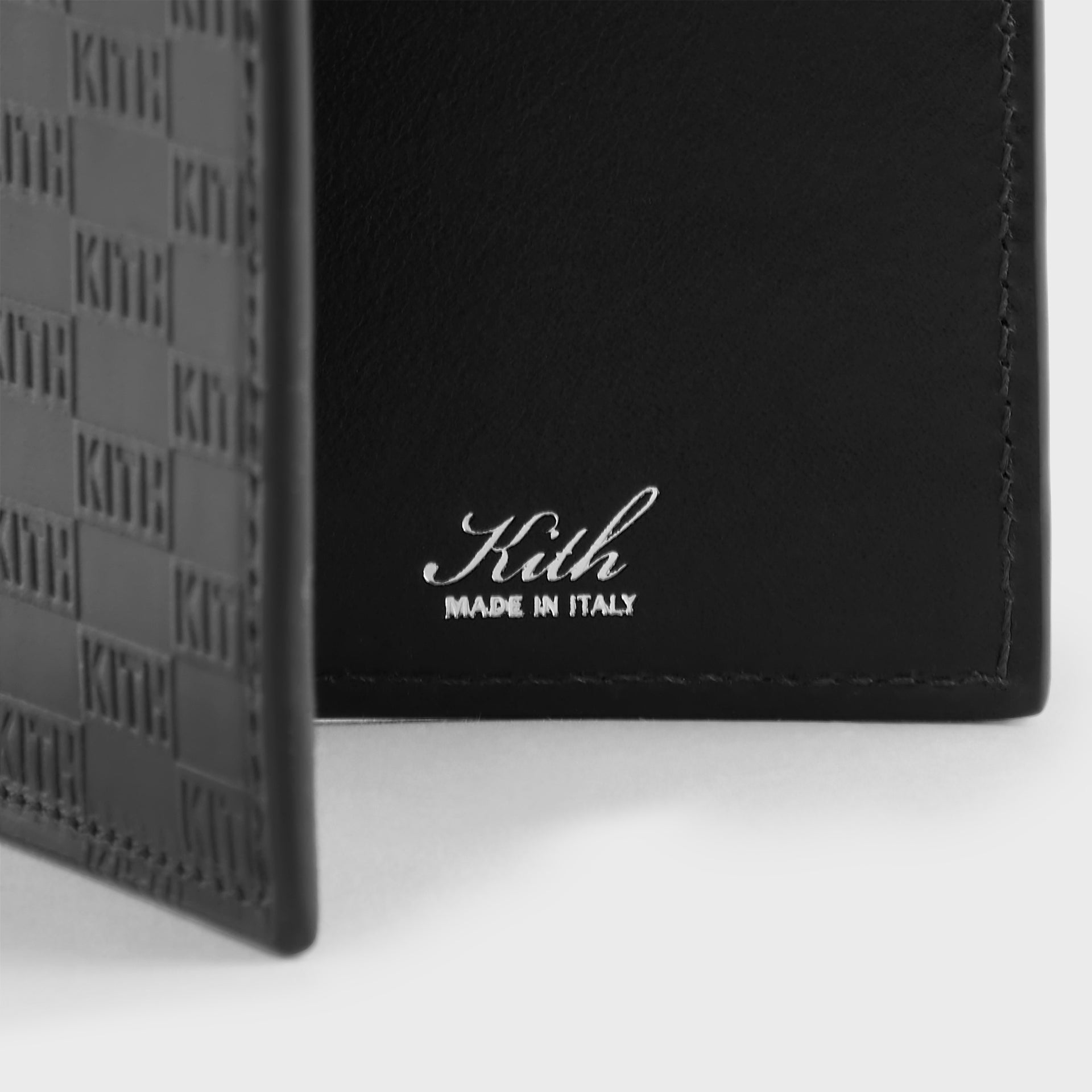 Kith Monogram Bi-Fold Wallet - Black