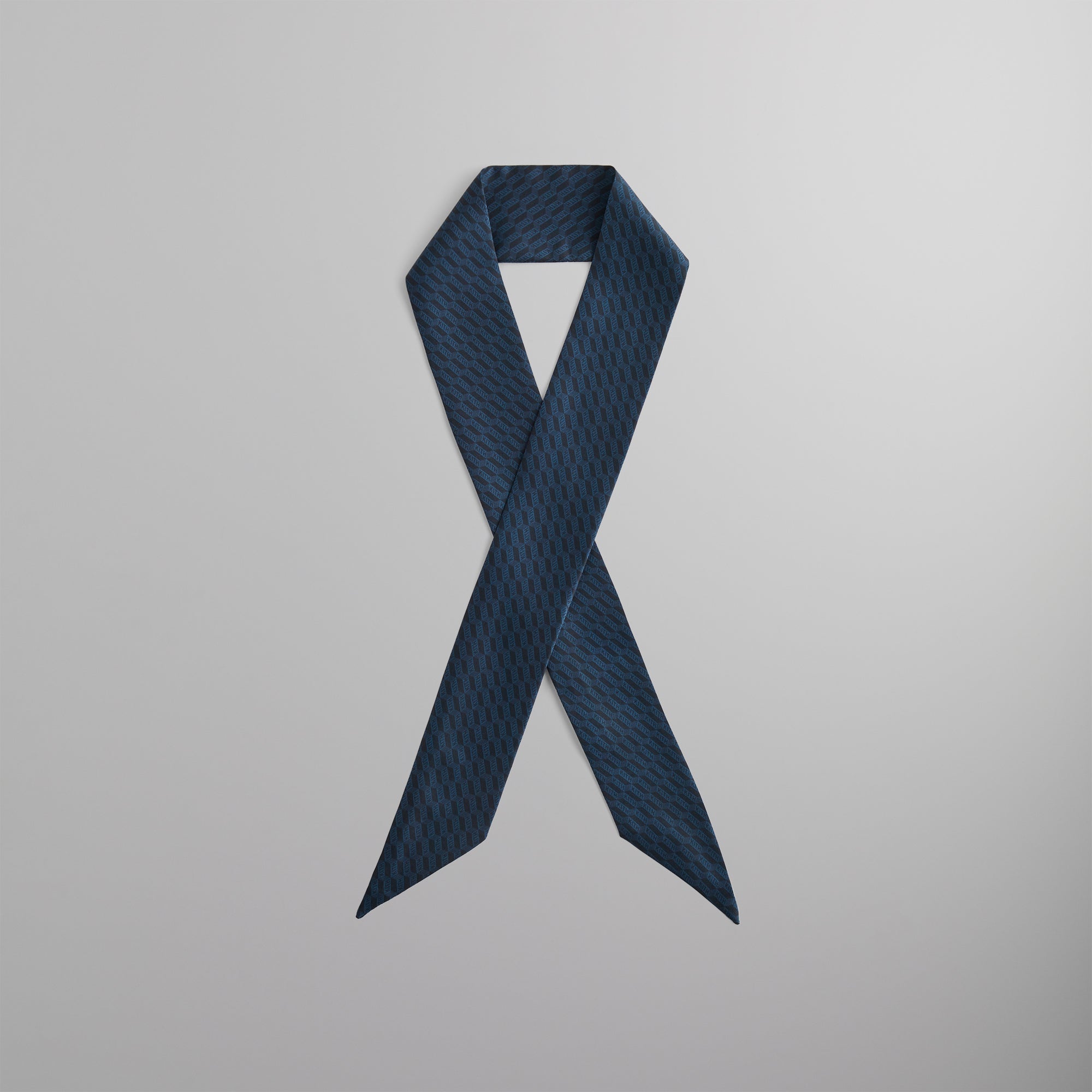 Kith Deco Monogram Silk Tie Scarf - Nocturnal