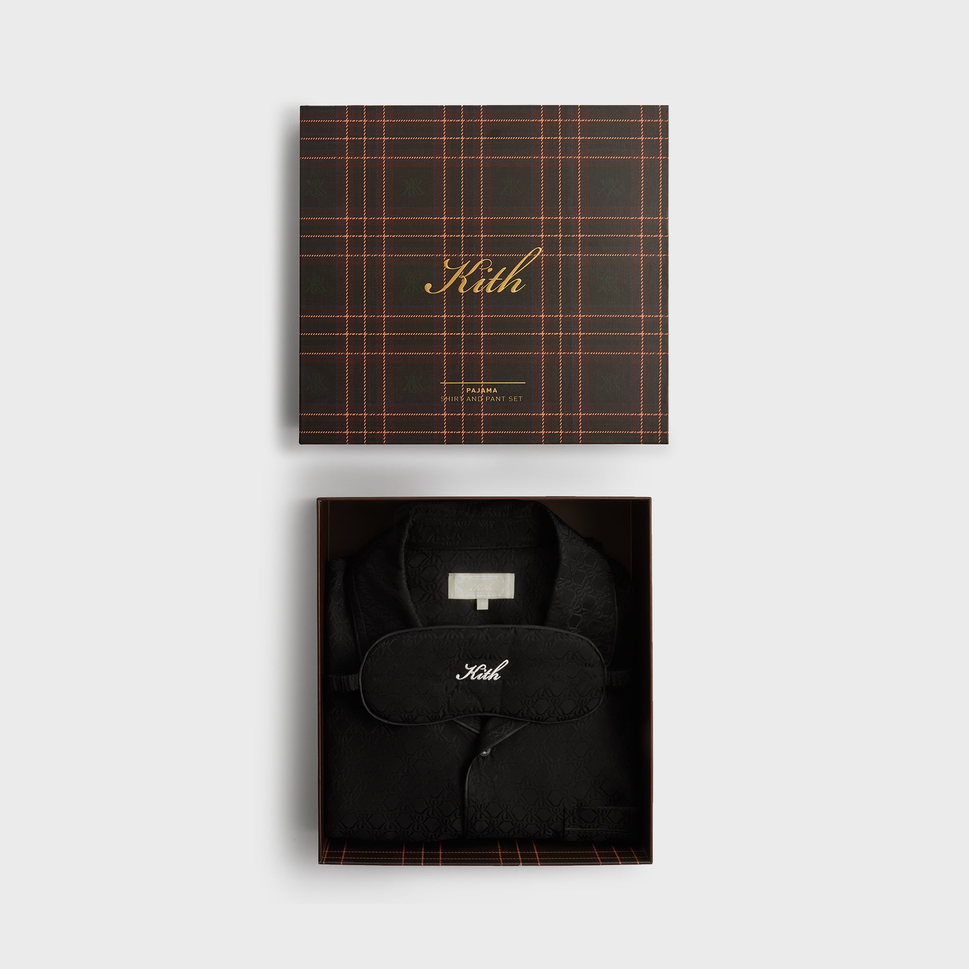 Kith Crest Monogram Pajama Set - Black