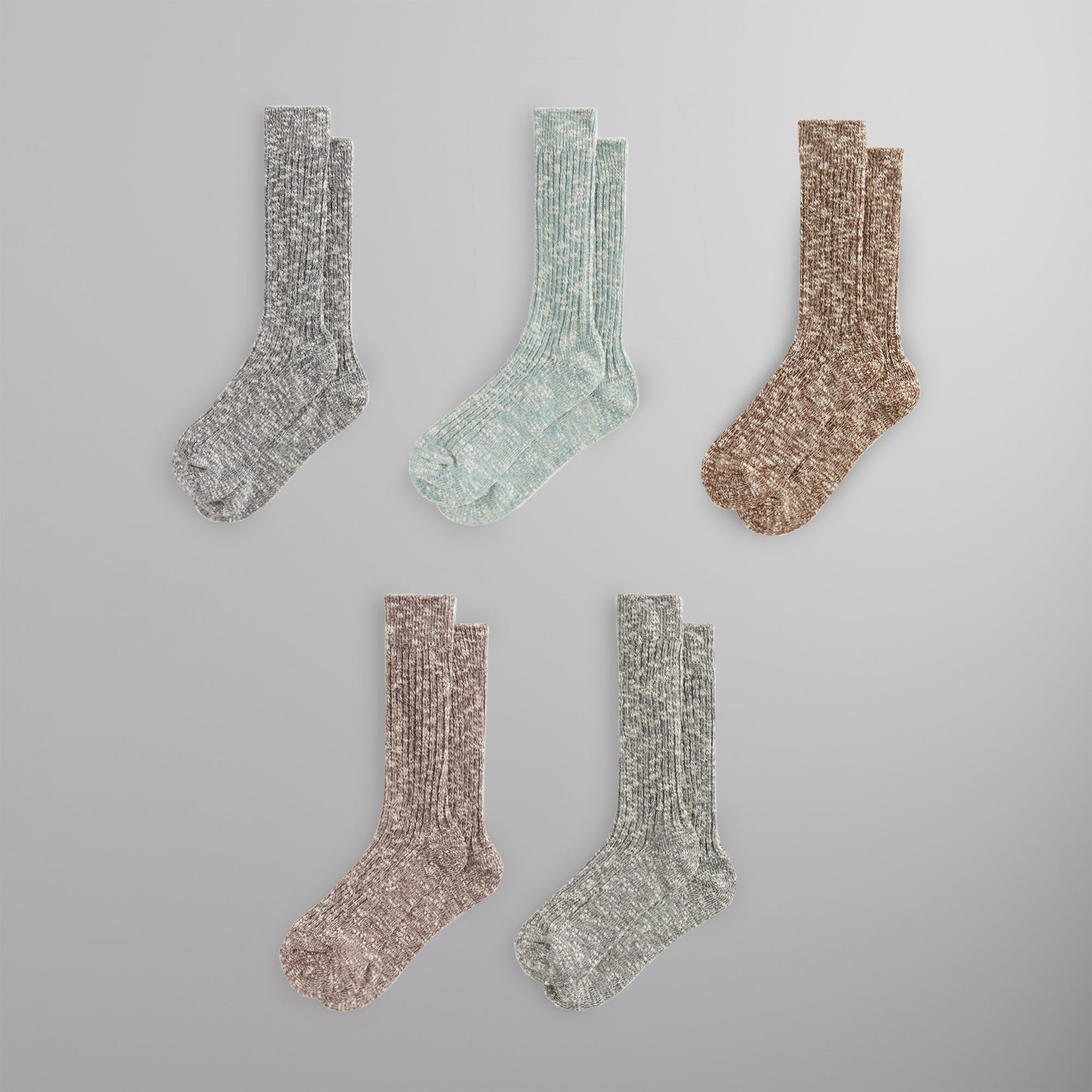 Kithmas 5-Pack Willet Marled Crew Socks - Multi