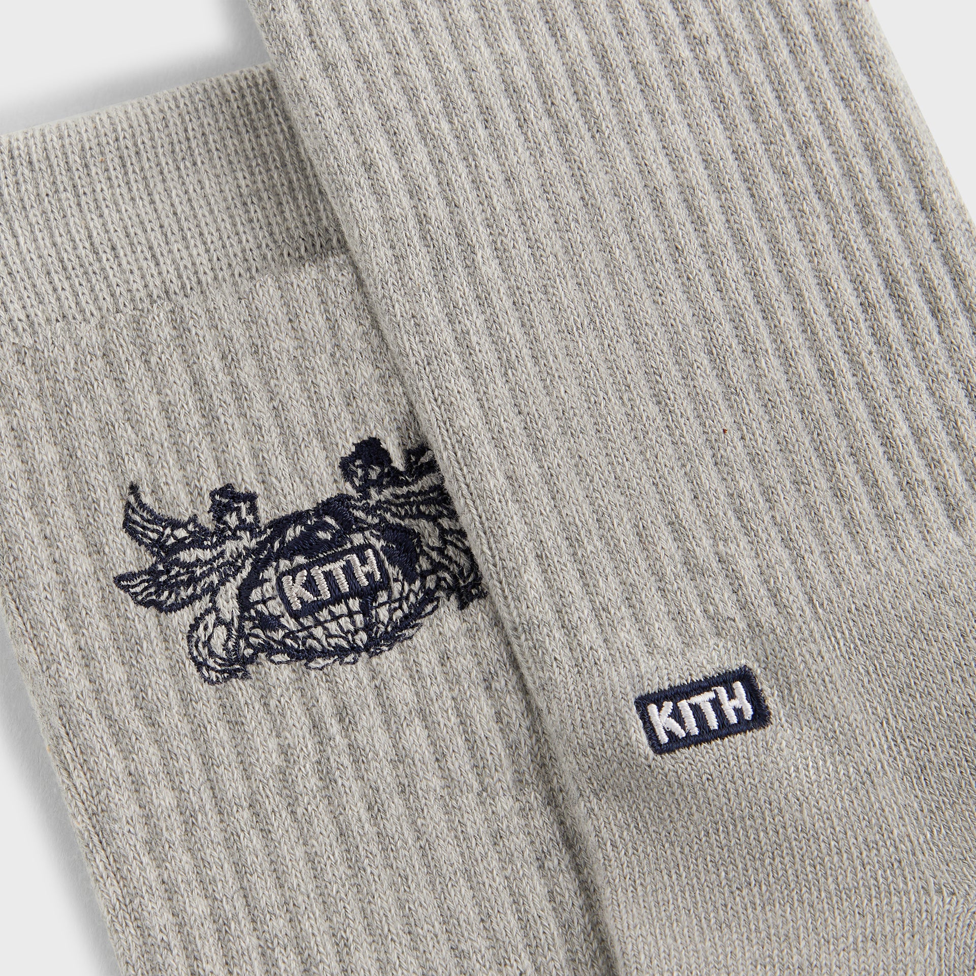 Kith Pegasus Crew Sock - Light Heather Grey