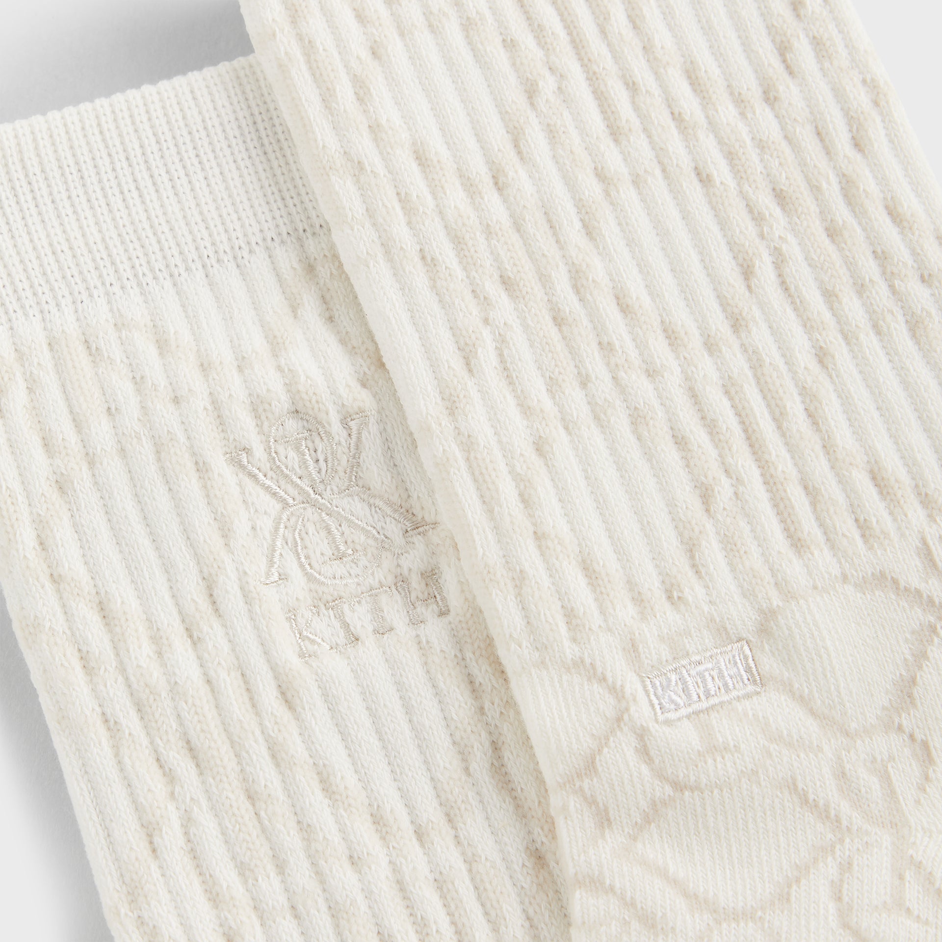 Kith Crest Monogram Jacquard Crew Socks - Silk