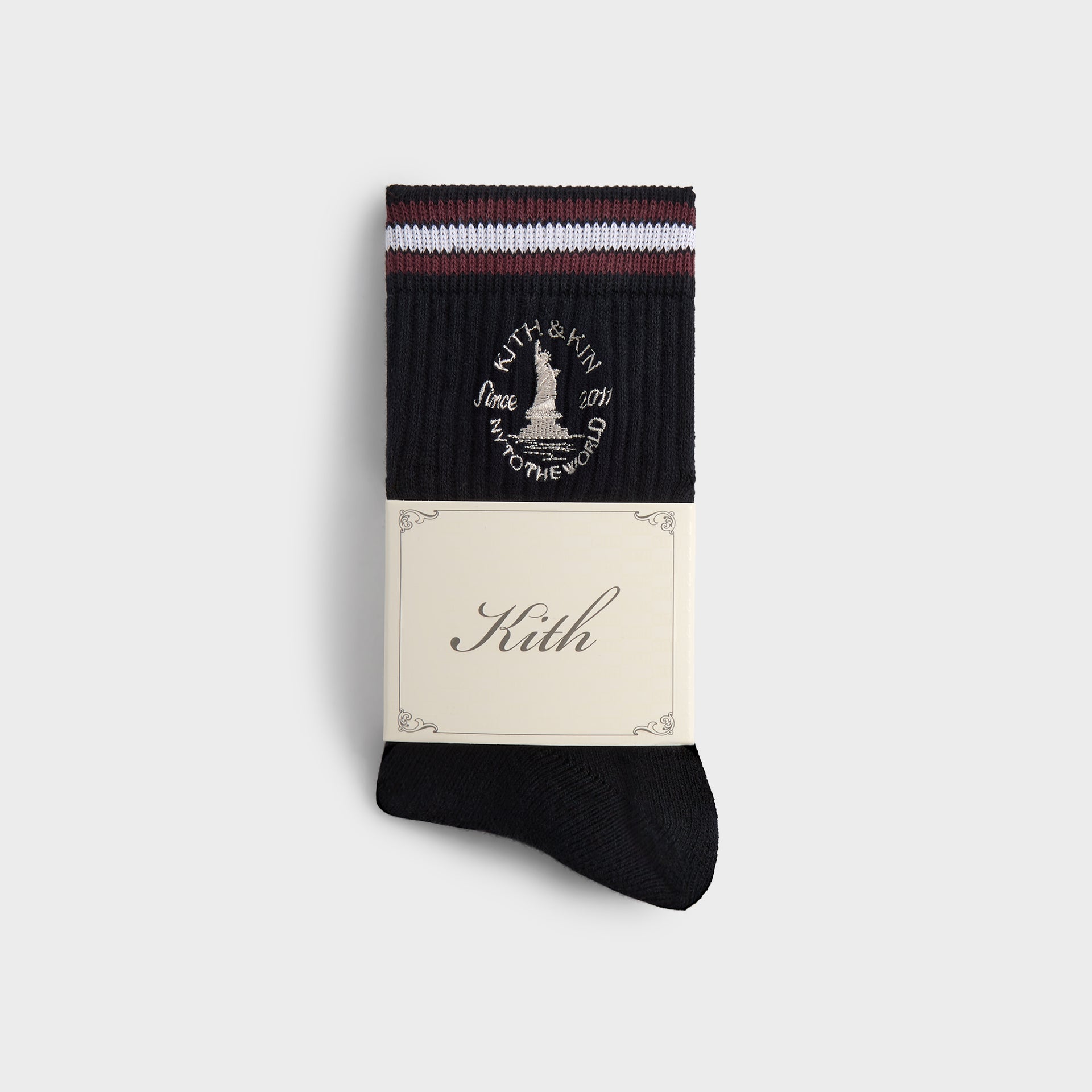 Kith & Kin Logo Mid Crew Sock - Nocturnal