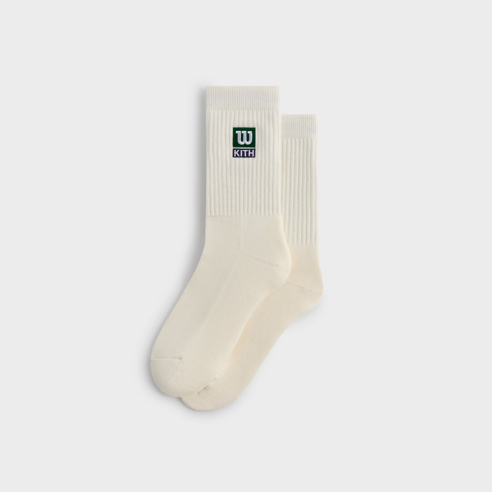 Kith for Wilson Logo Crew Socks - White