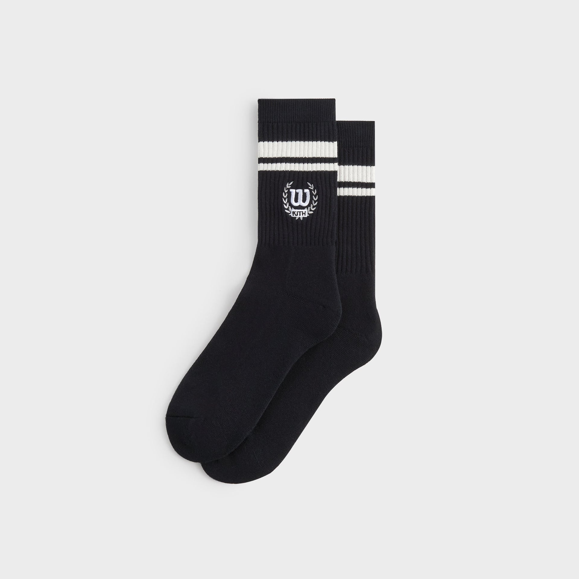 Kith for Wilson Striped Logo Crew Socks - Nocturnal