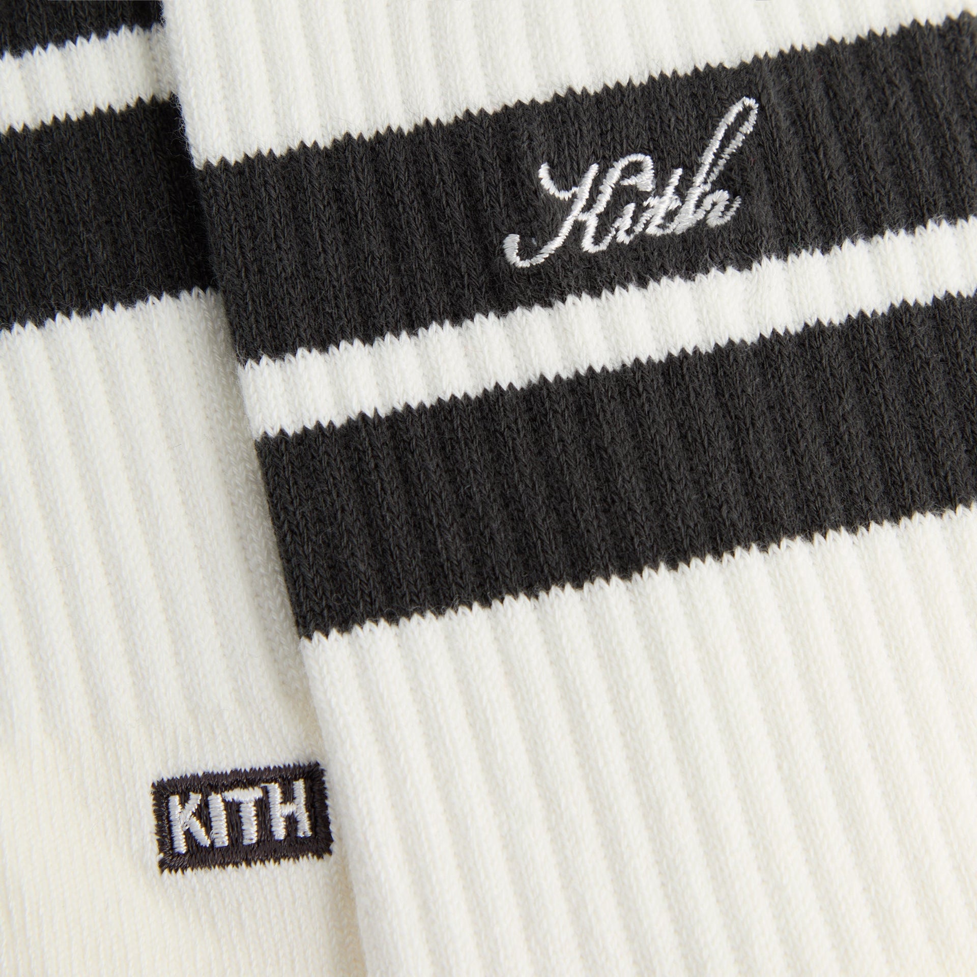 Kith Double Stripe Crew Socks - Silk