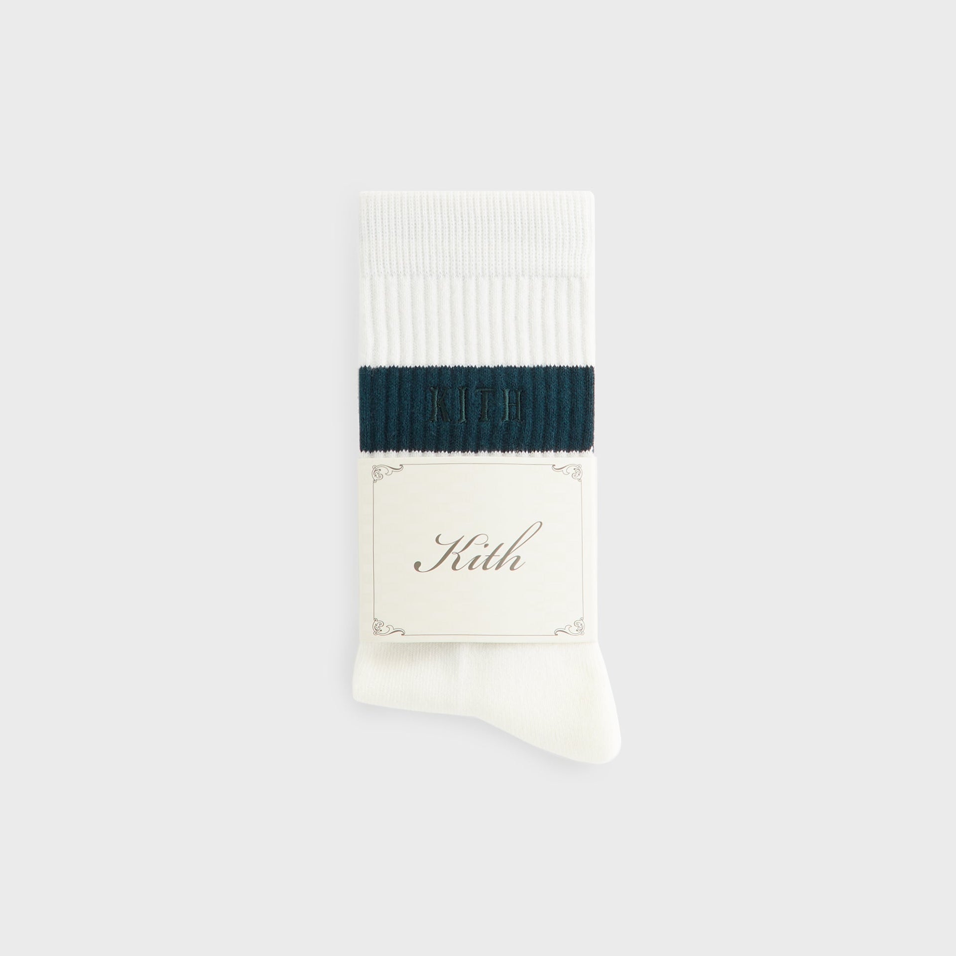 Kith Striped Cotton Crew Socks - Silk