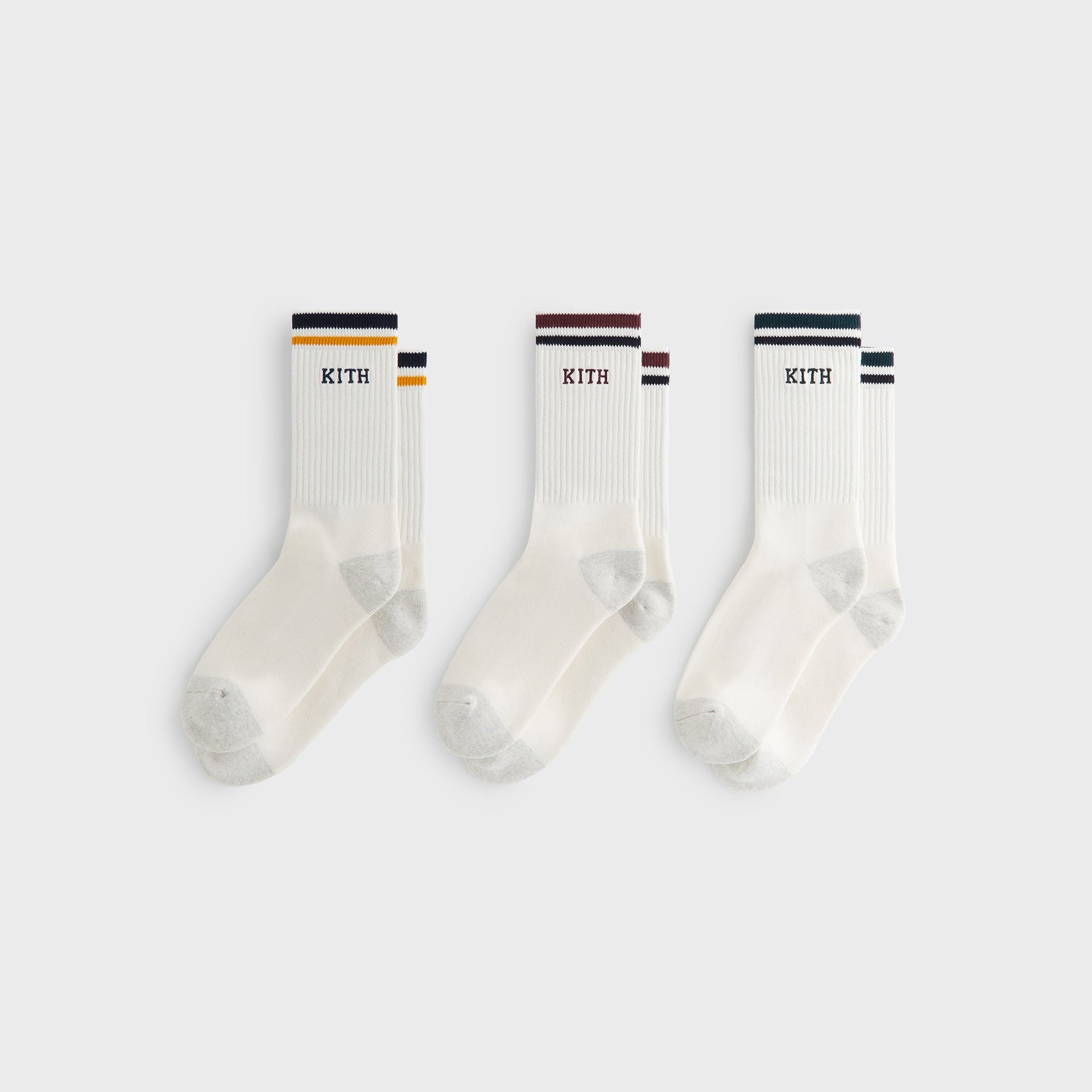 Kith 3-Pack Cotton Crew Socks - Silk