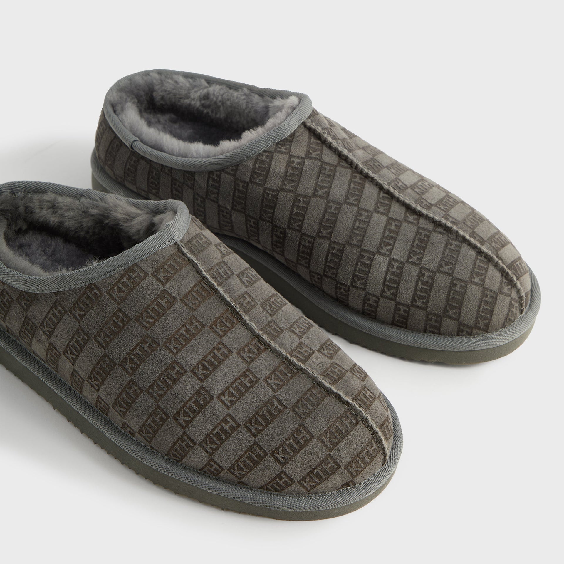 Kith Monogram Shearling Slippers - Idea