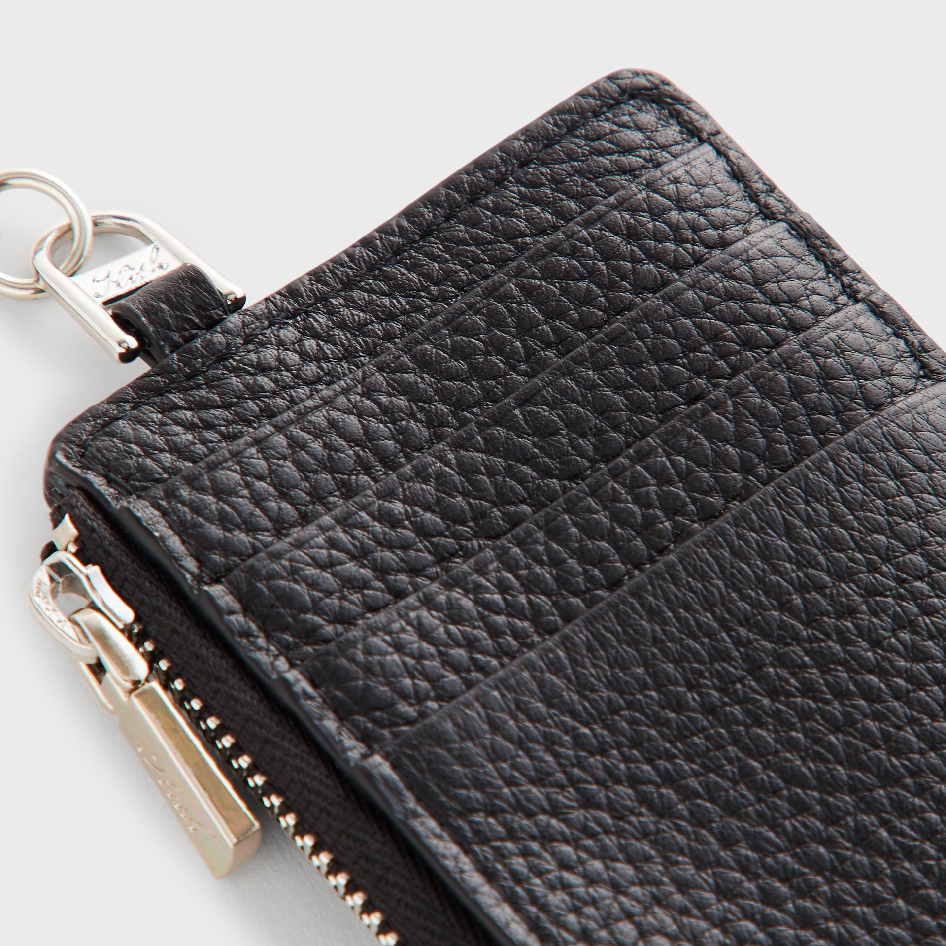 Kith Studded Chained Zipped Cardholder - Black
