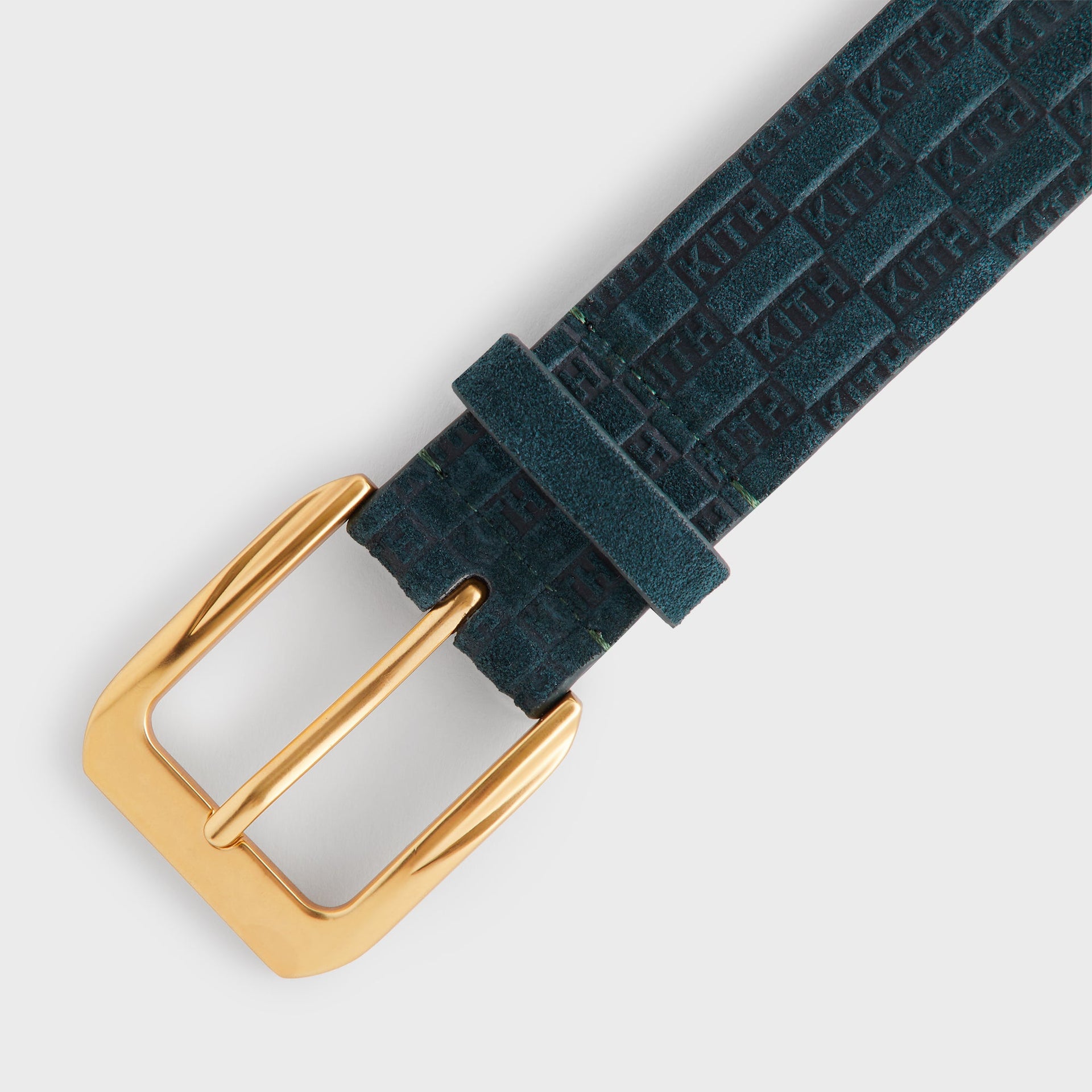 Kith Monogram Suede Leather Belt - Stadium
