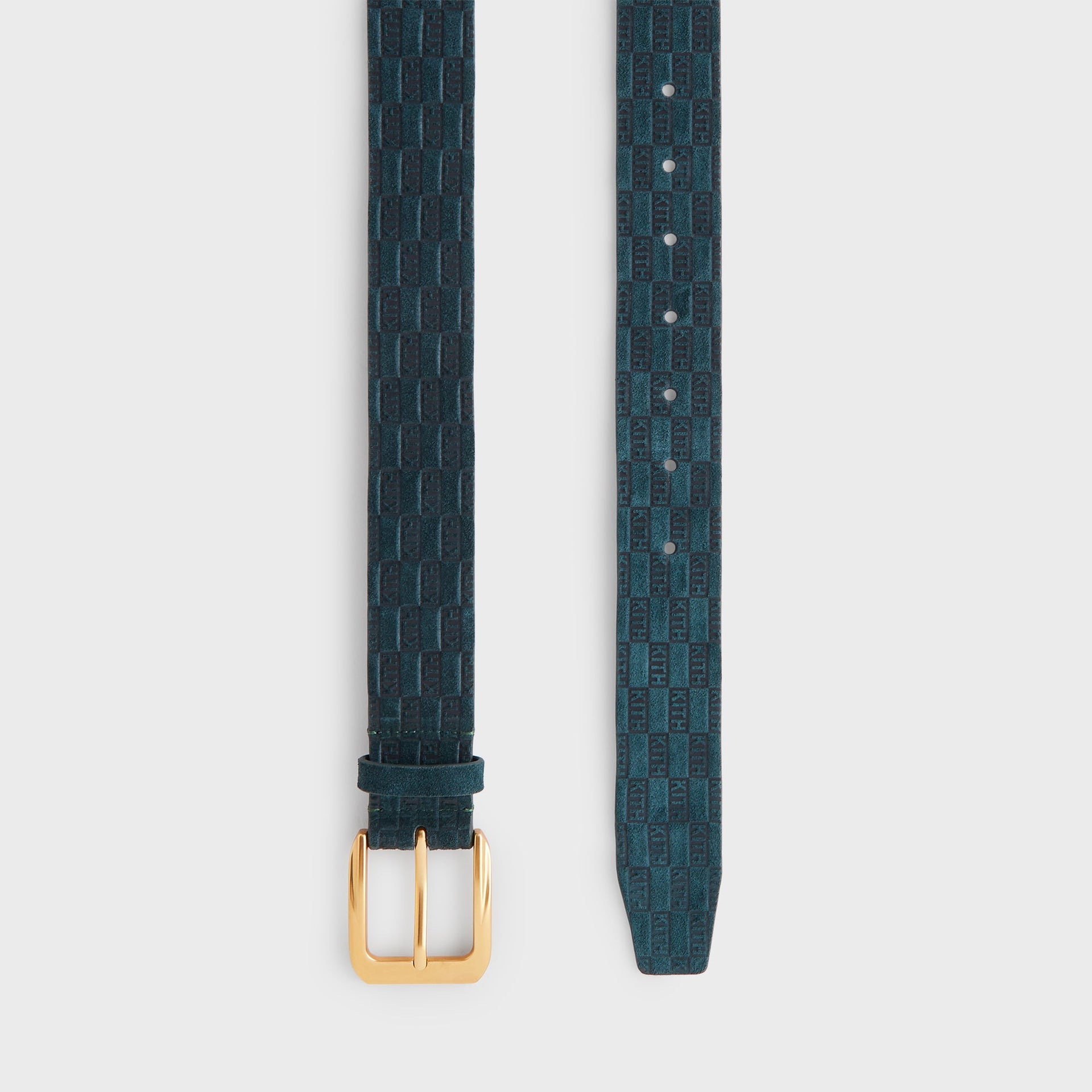 Kith Monogram Suede Leather Belt - Stadium