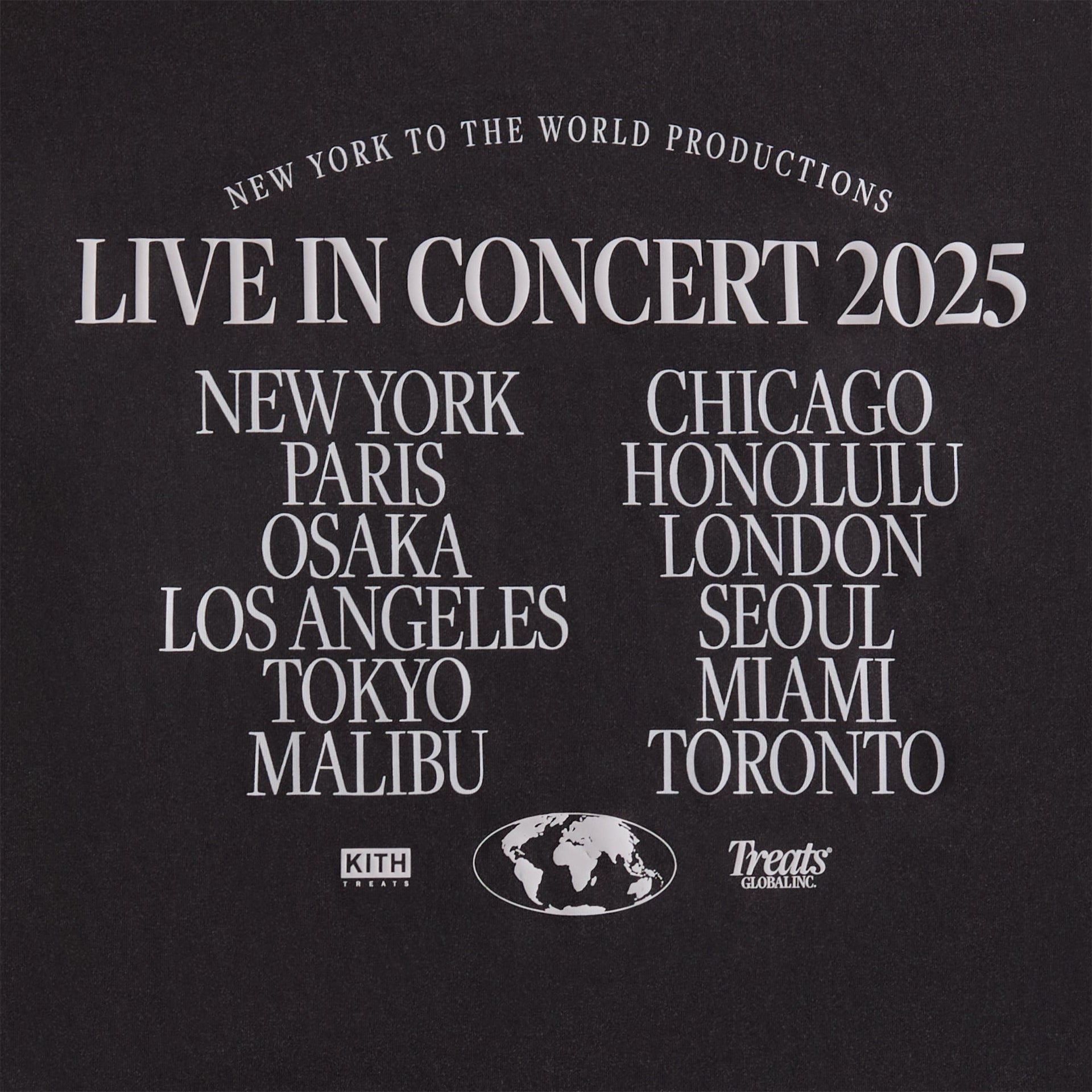 Kith Treats S.W.I.R.L. Tour Vintage Tee - Black