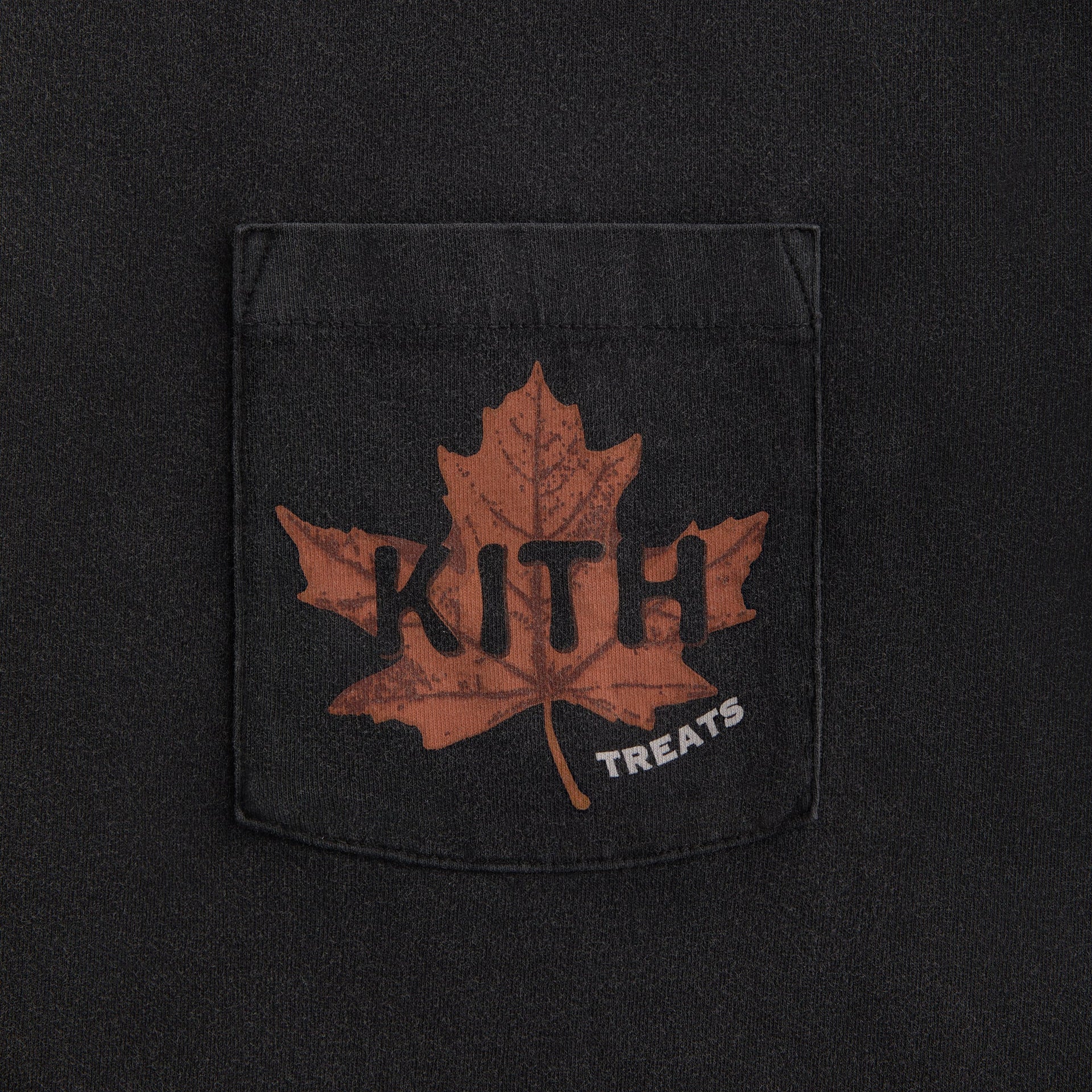 Kith Treats Leaf Vintage Pocket Tee - Black