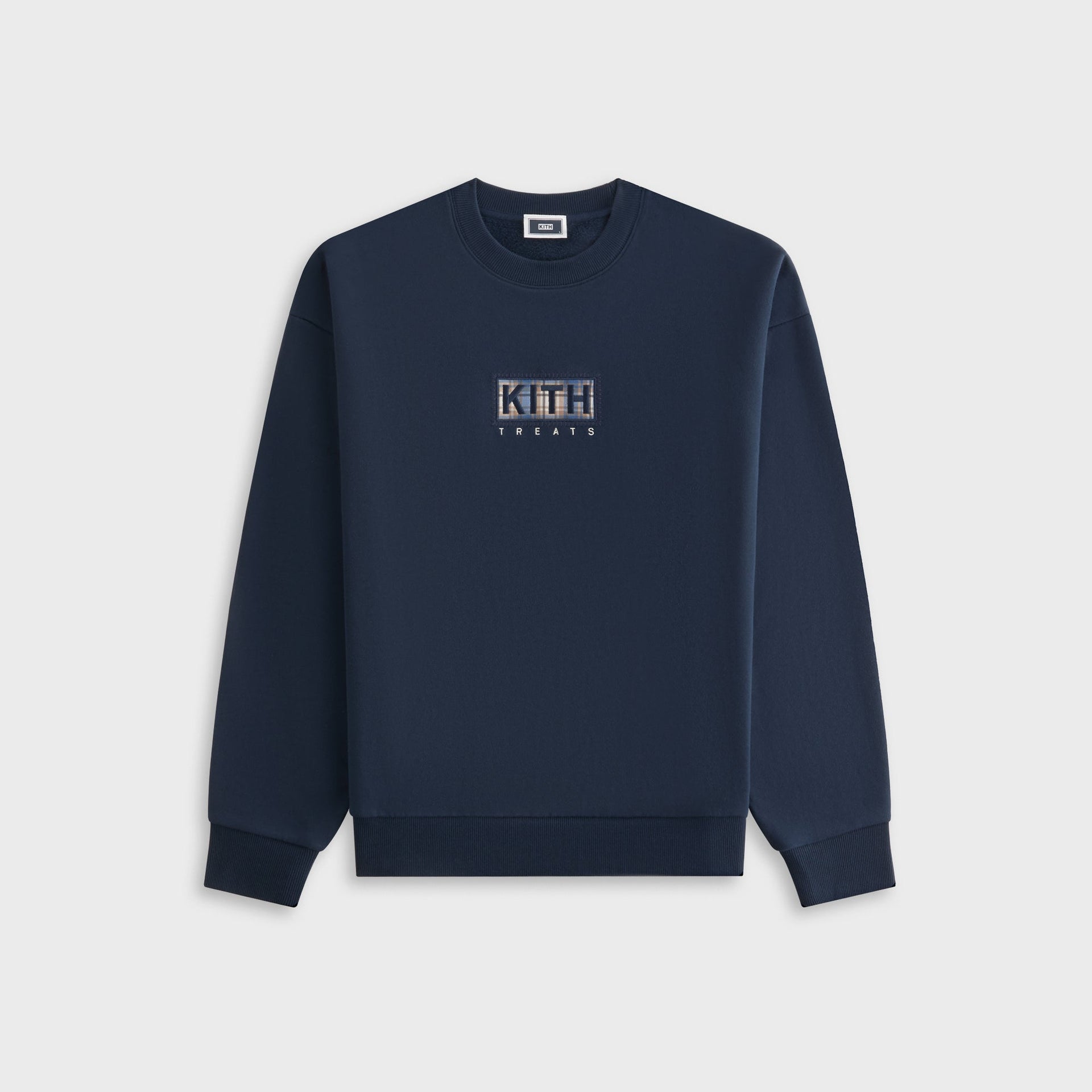 Kith Treats Plaid Logo Nelson Crewneck - Nocturnal