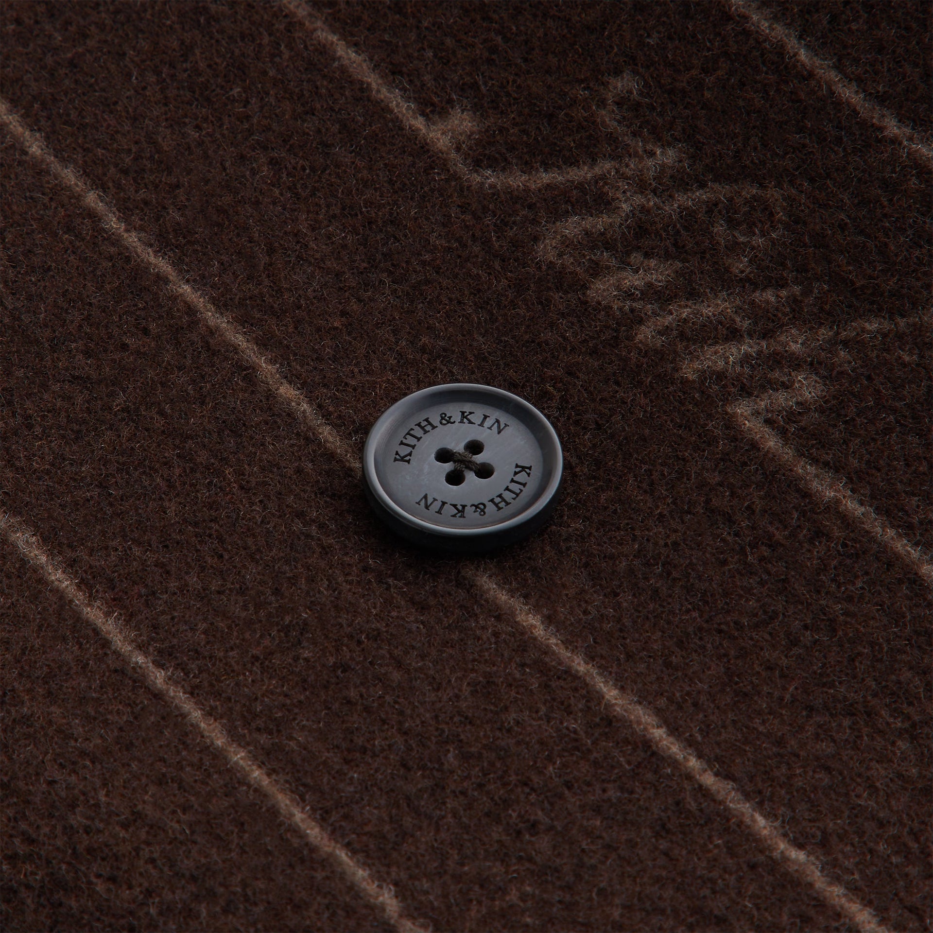 Kith Women Maeva Melton Stripe Scarf Coat - Incognito