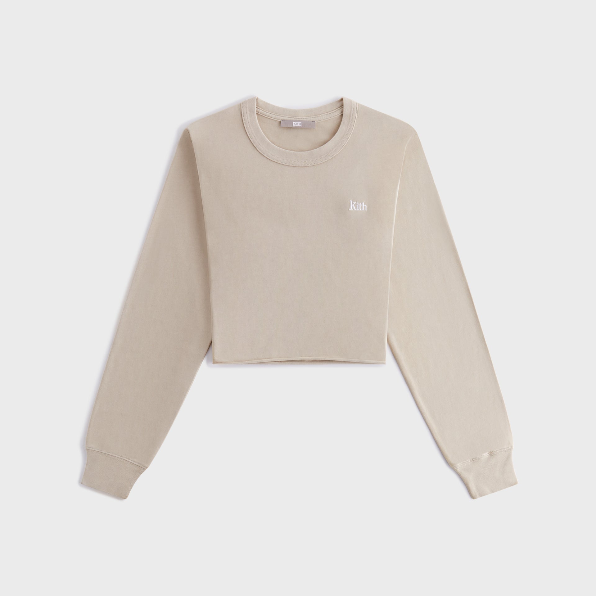 Kith Women Lucy Cropped Long Sleeve II Tee - Bare