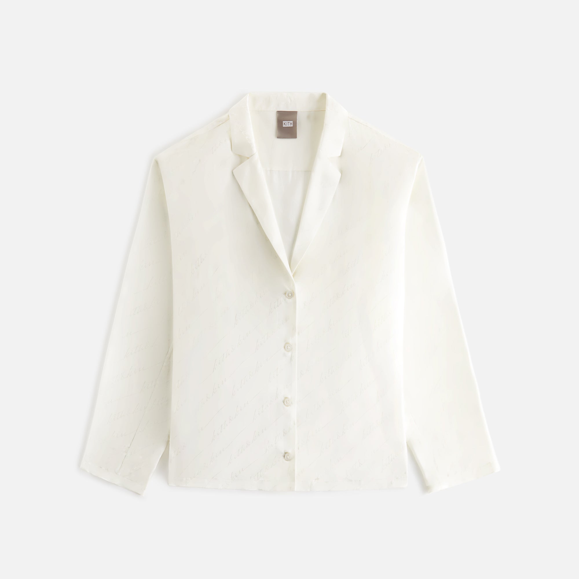 Kith Women Amalia Autograph Monogram Silk Blouse - Nano