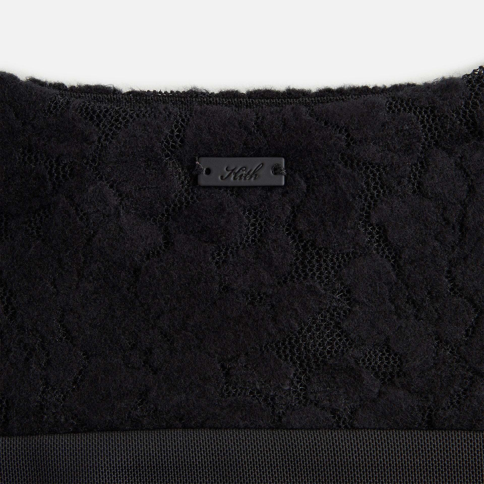 Kith Women Liyah Plush Lace Mesh Tank - Black