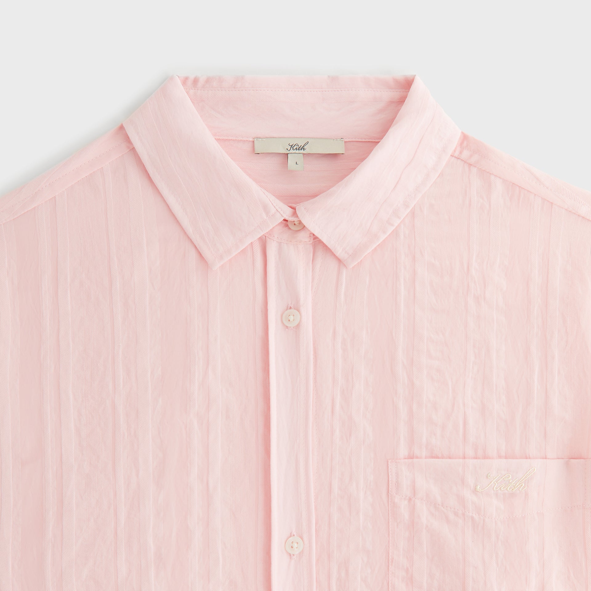 Kith Women Ora II Sheer Stripe Shirt - Abelia