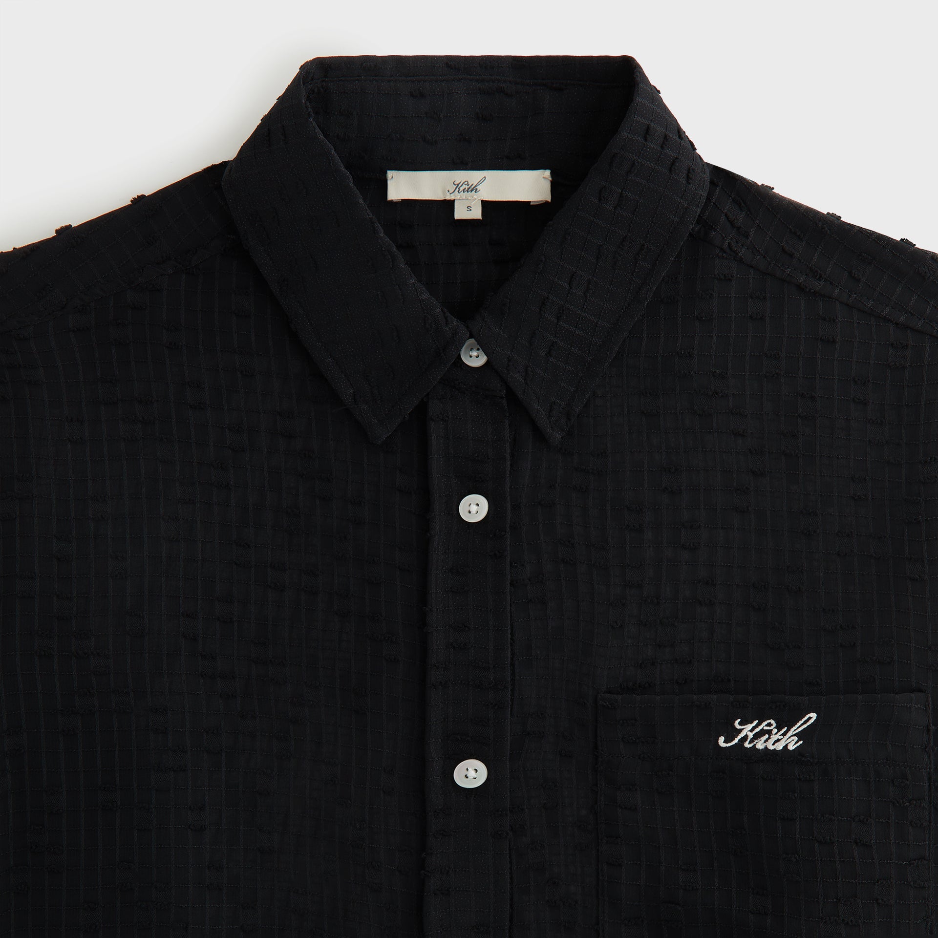 Kith Women Ora II Clipped Jacquard Shirt - Black