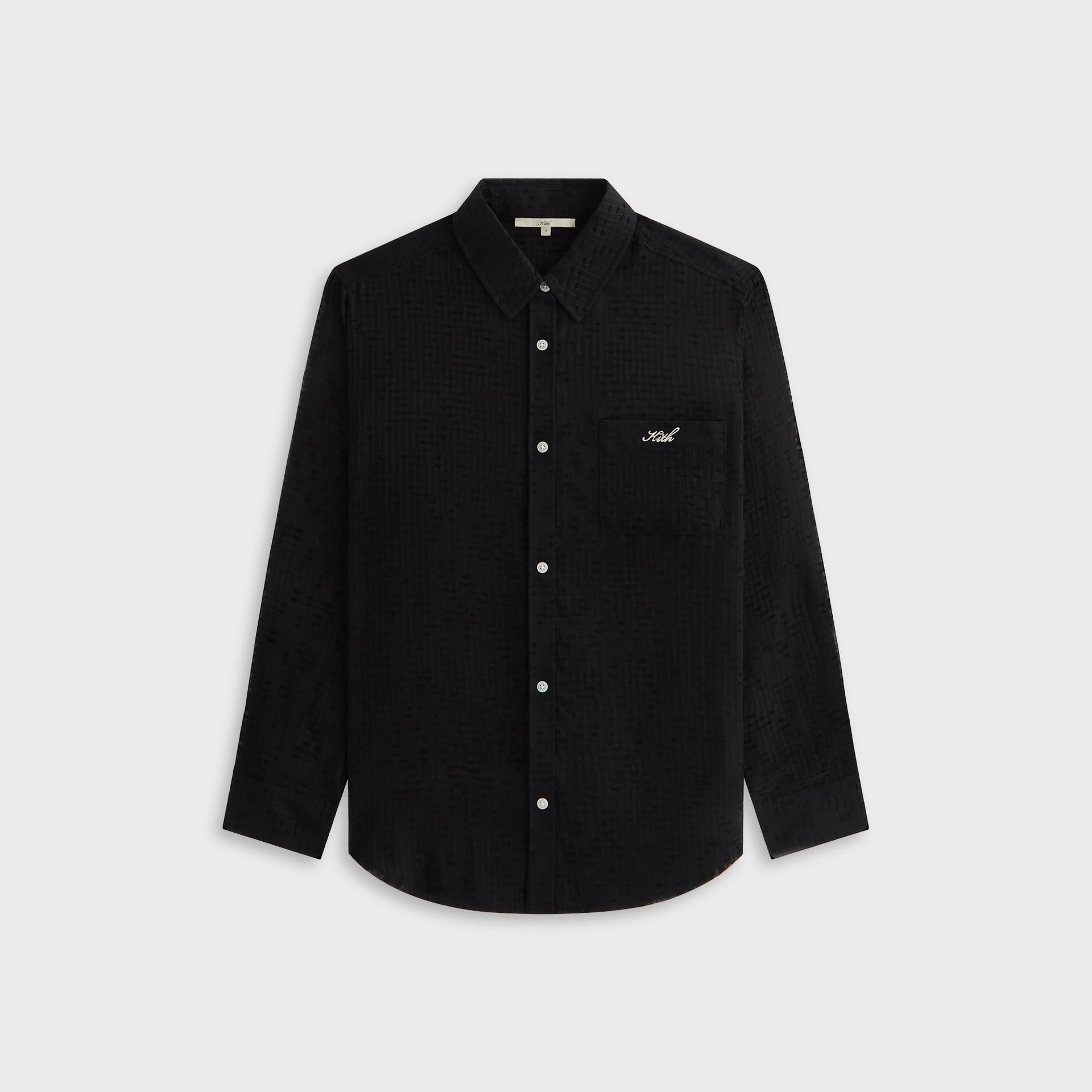 Kith Women Ora II Clipped Jacquard Shirt - Black