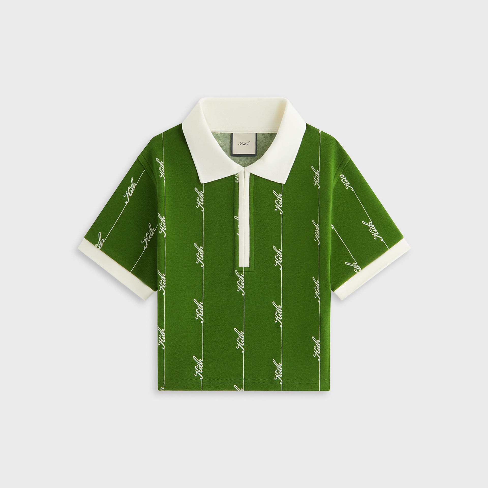 Kith Women Taylen Pique Logo Knit Polo - Turf
