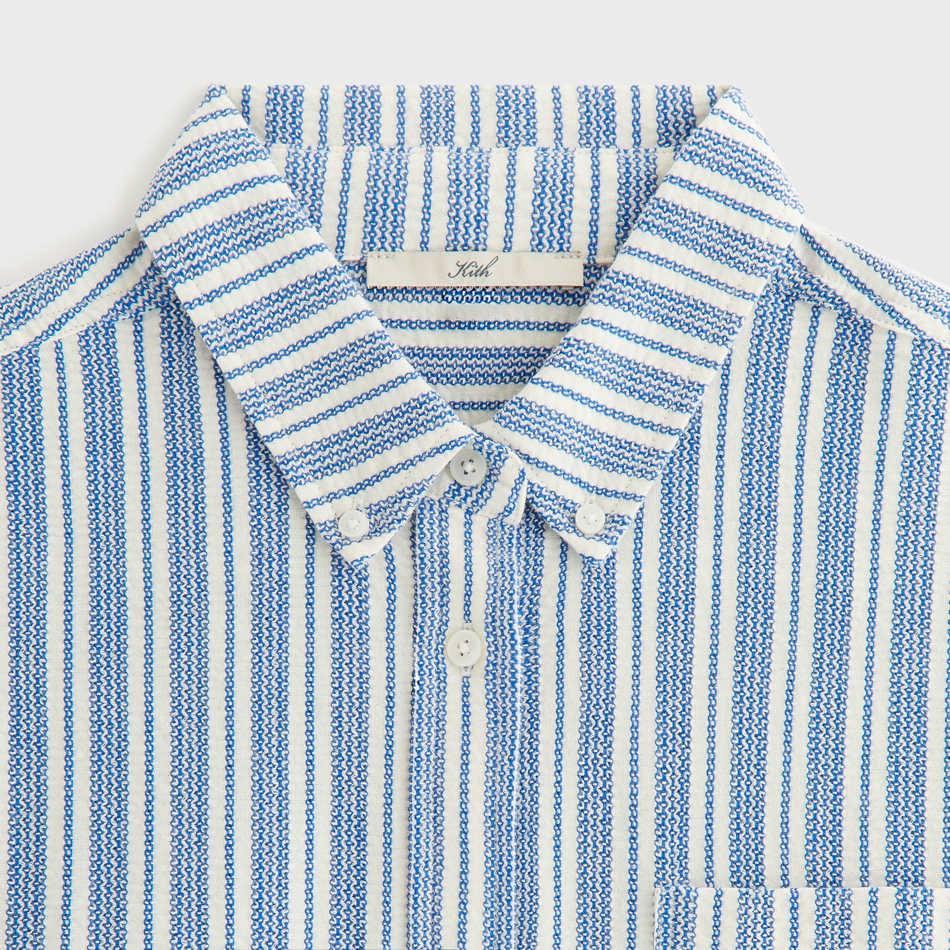 Kith Women Ora II Dobby Stripe Shirt - Royal