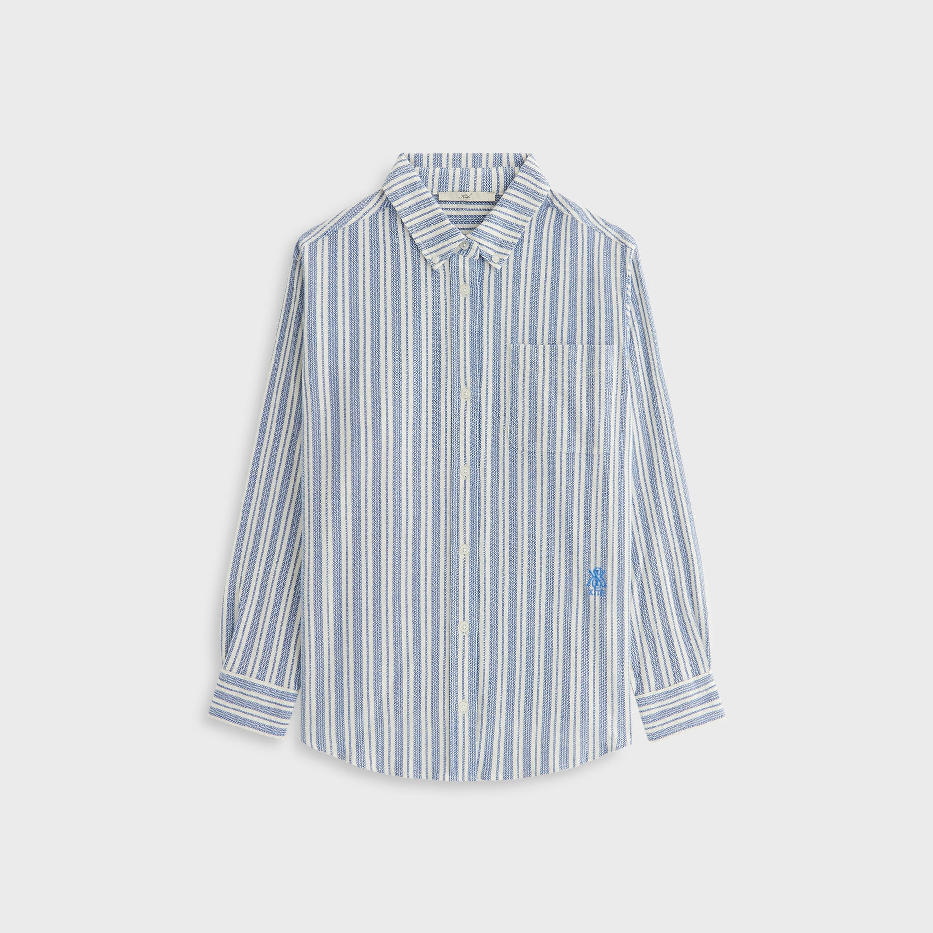 Kith Women Ora II Dobby Stripe Shirt - Royal