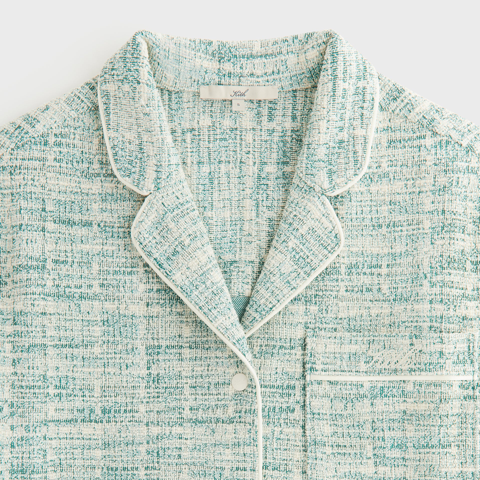Kith Women Tweed Camp Shirt - Mykonos