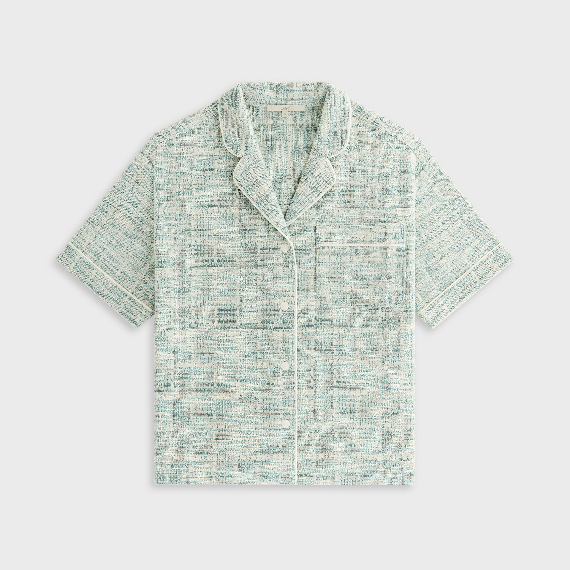Kith Women Tweed Camp Shirt - Mykonos