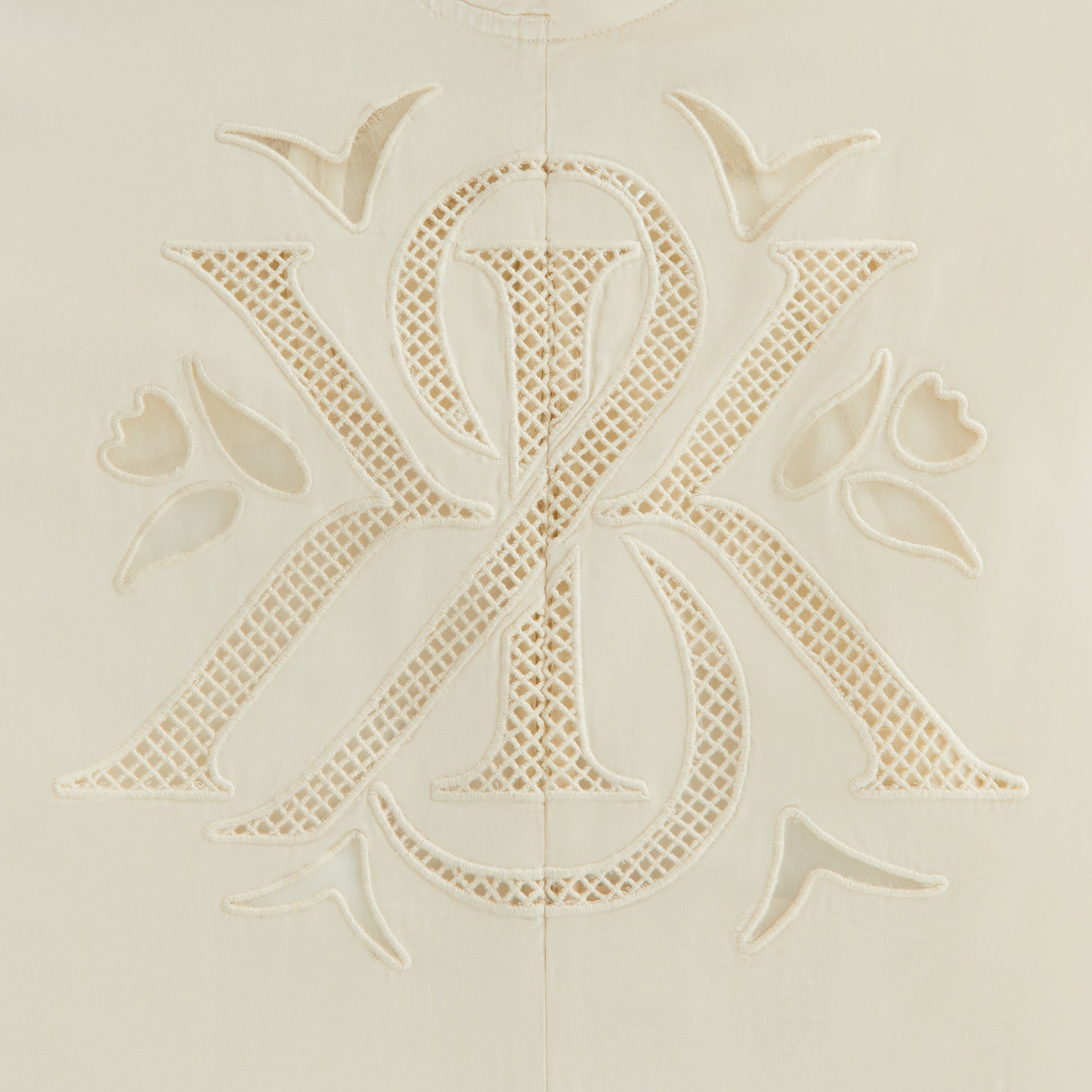 Kith Women Mari Broderie Crest Shirt - Waffle